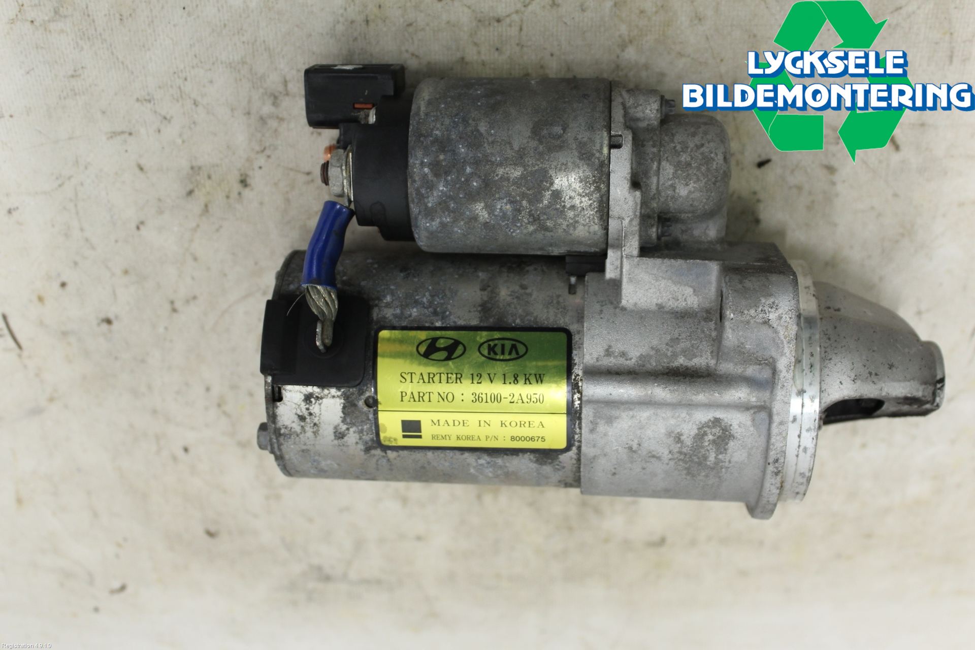 Hyundai TUCSON 05- Startmotor Diesel