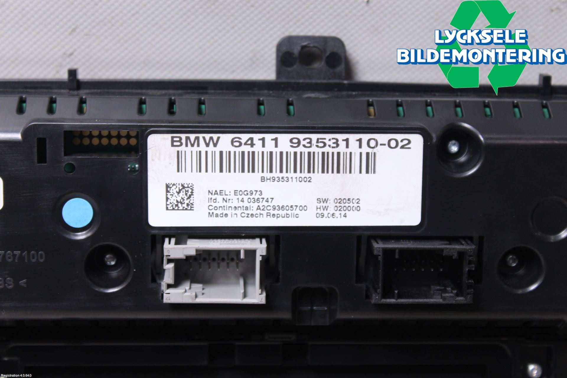 BMW X3 F25 10-17 Cd Radio - Multimediapanel