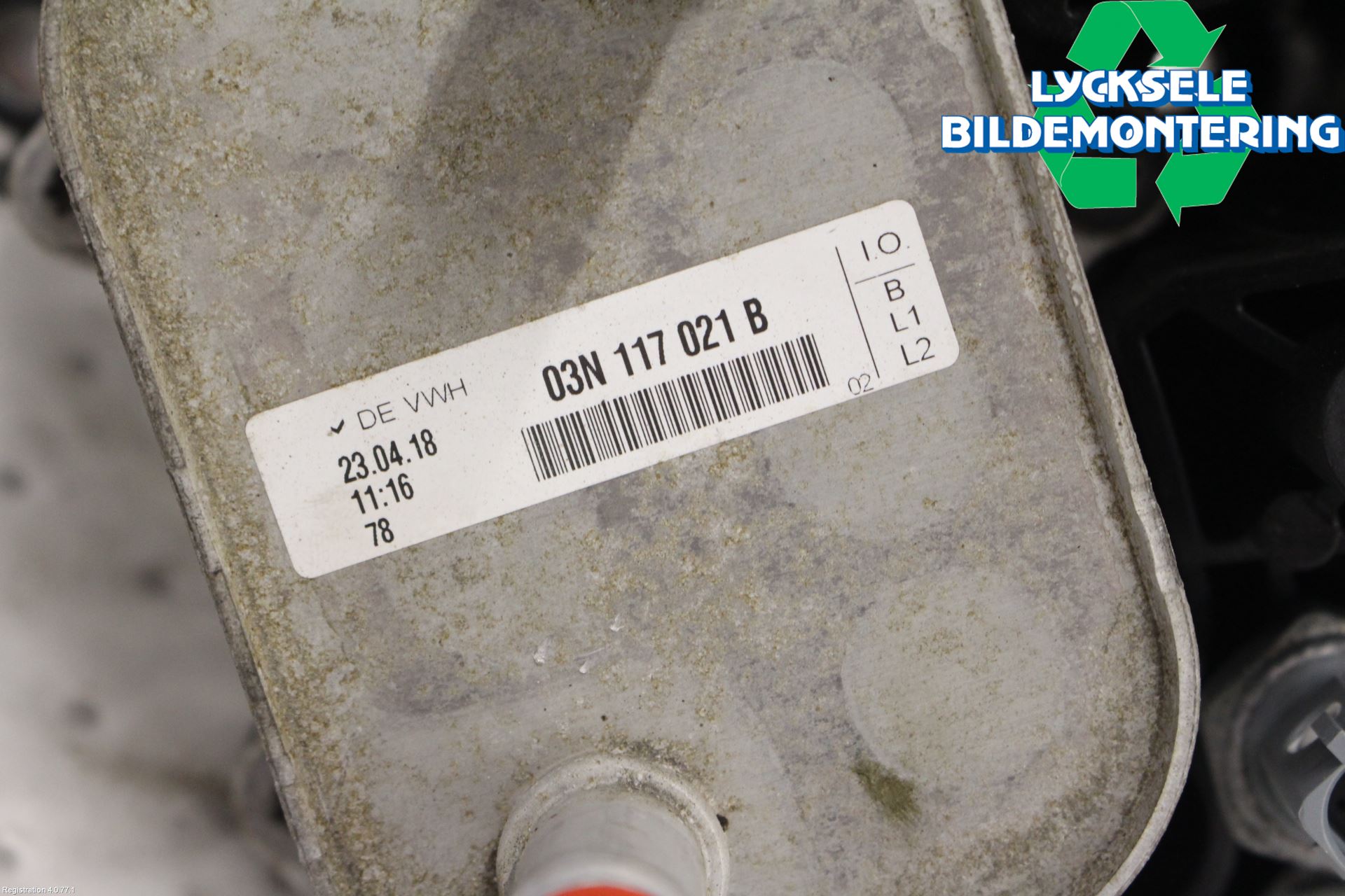 Audi A4/S4 B9 16-19 Oljefilterhållare