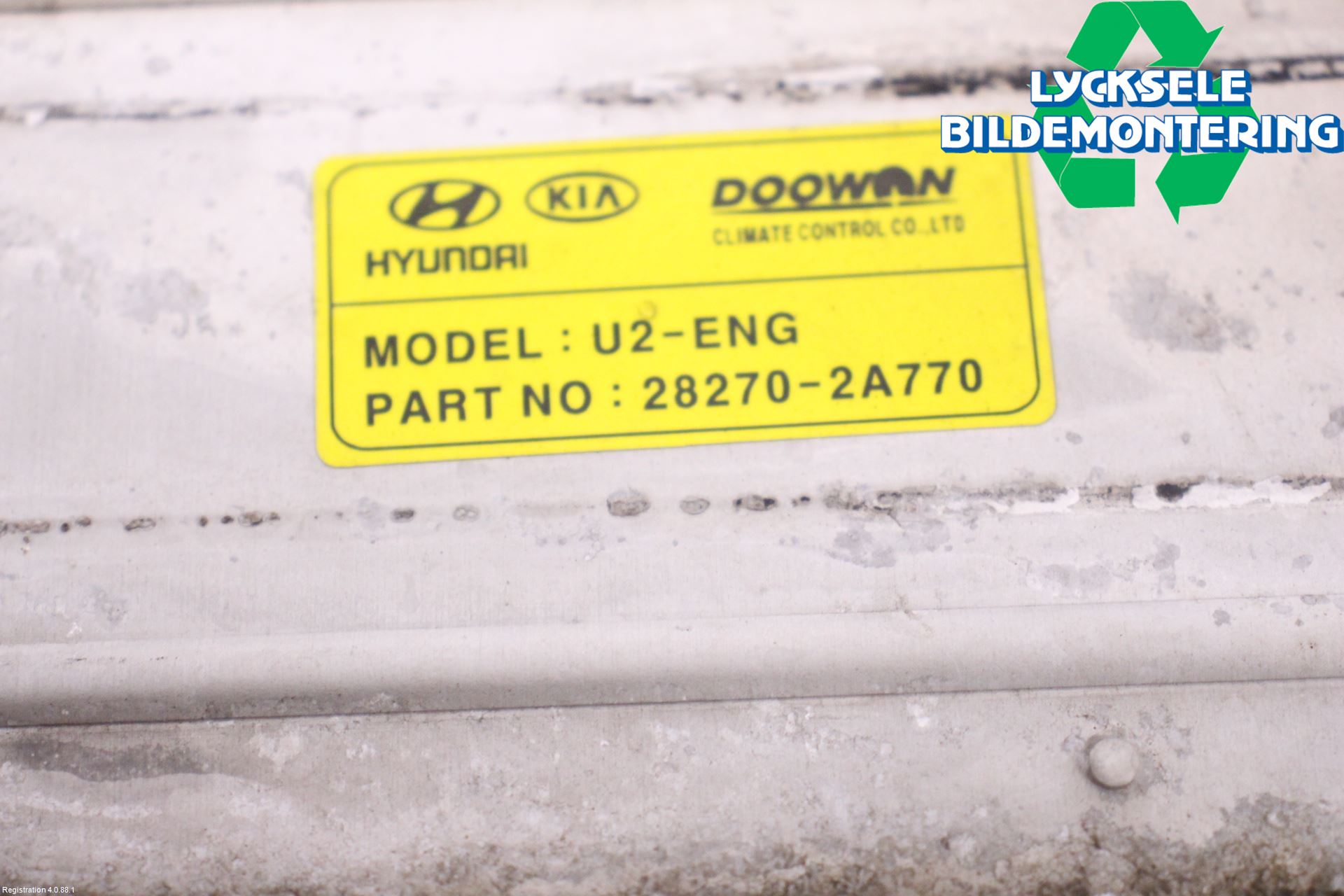 Kia CEED 12-18 Laddluft-Intercooler Kyl