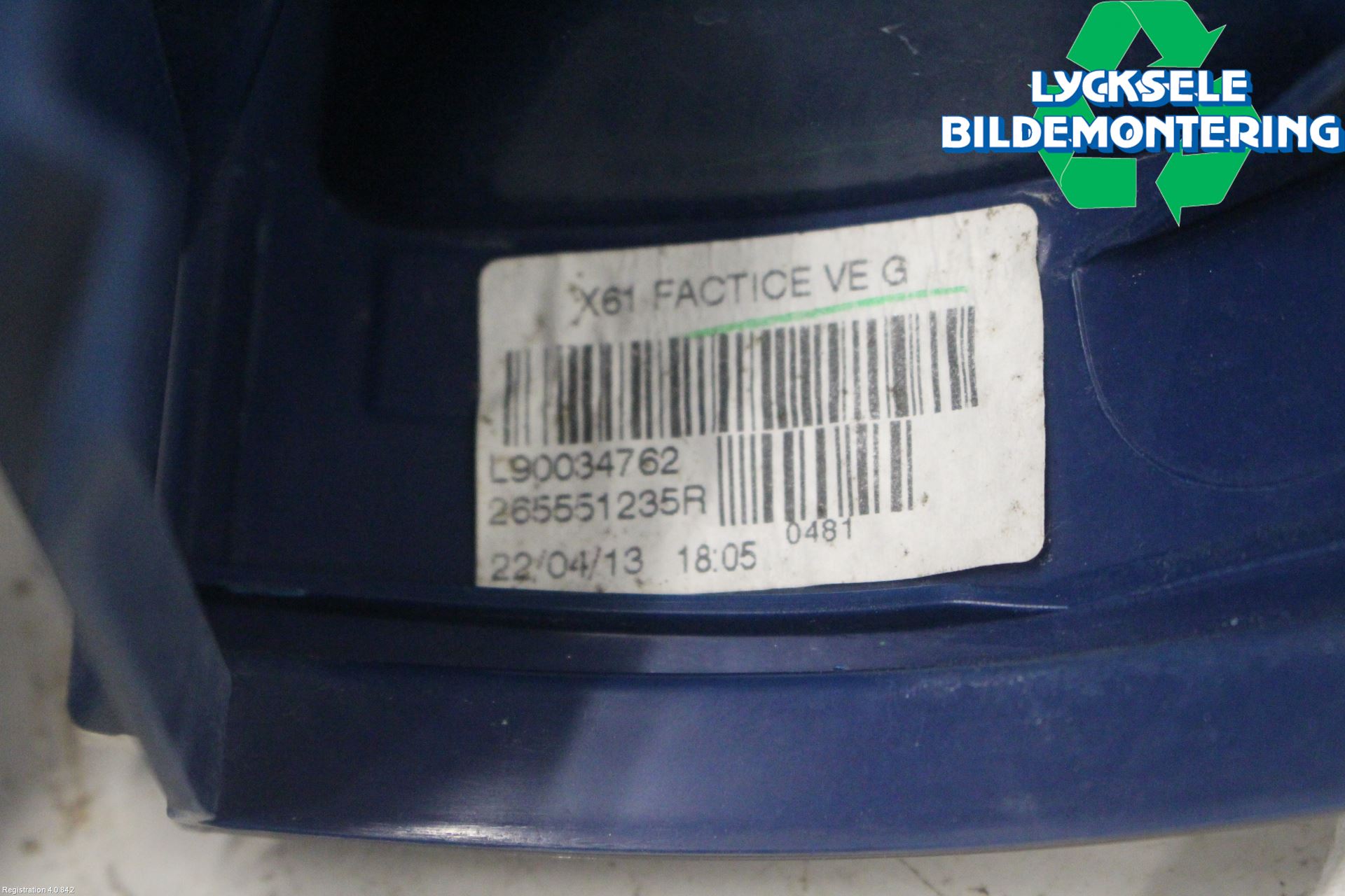 Renault KANGOO II 08-14 Bakljus Vänster