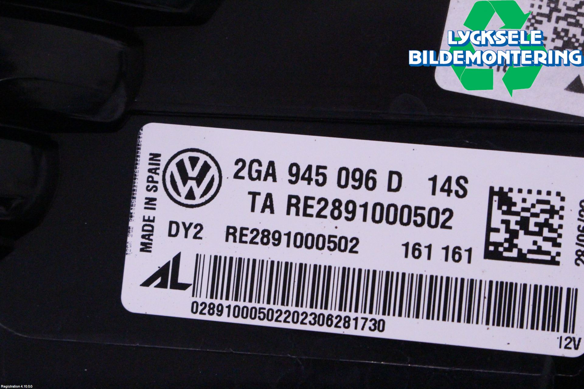 Volkswagen VW T-ROC 18- Bakljus Höger