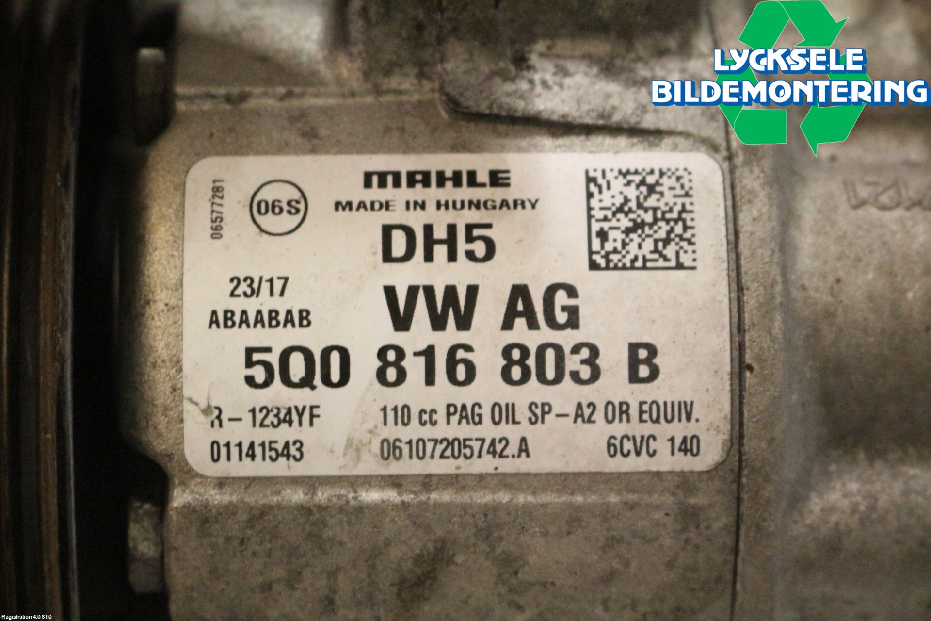 Volkswagen VW CADDY 16-20 Ac Kompressor