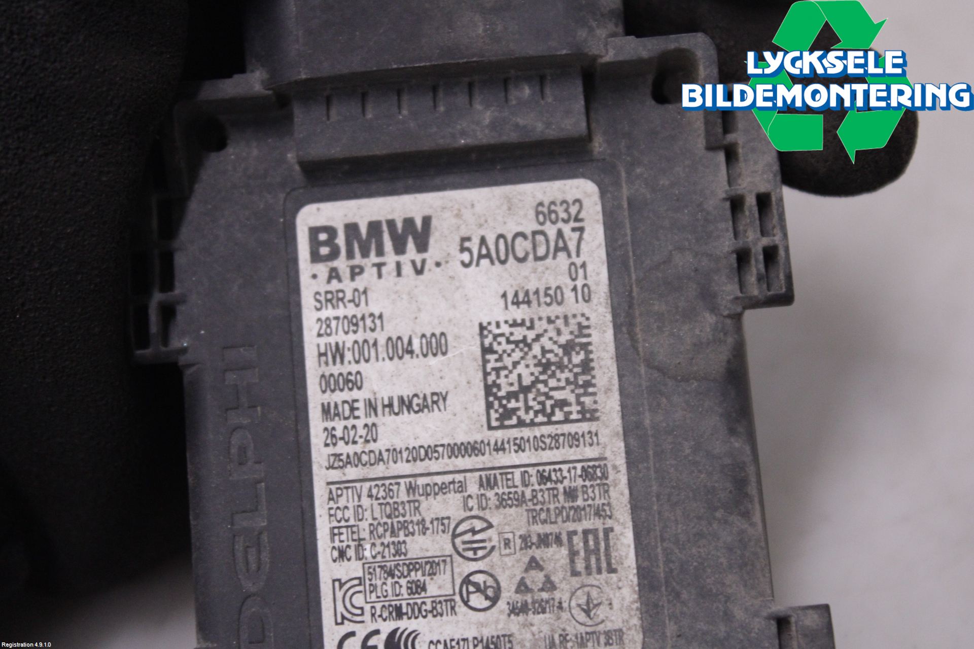 BMW X3 G01 18- Sensor Aktivt Kollisionsskydd