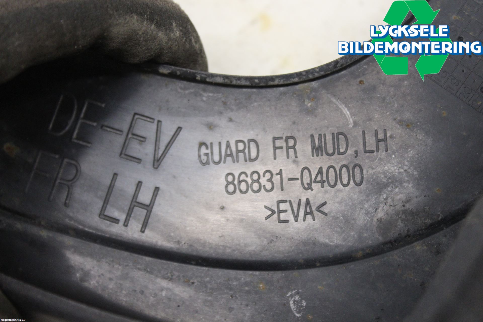 Kia NIRO (DE) 17-22 Stänkskydd