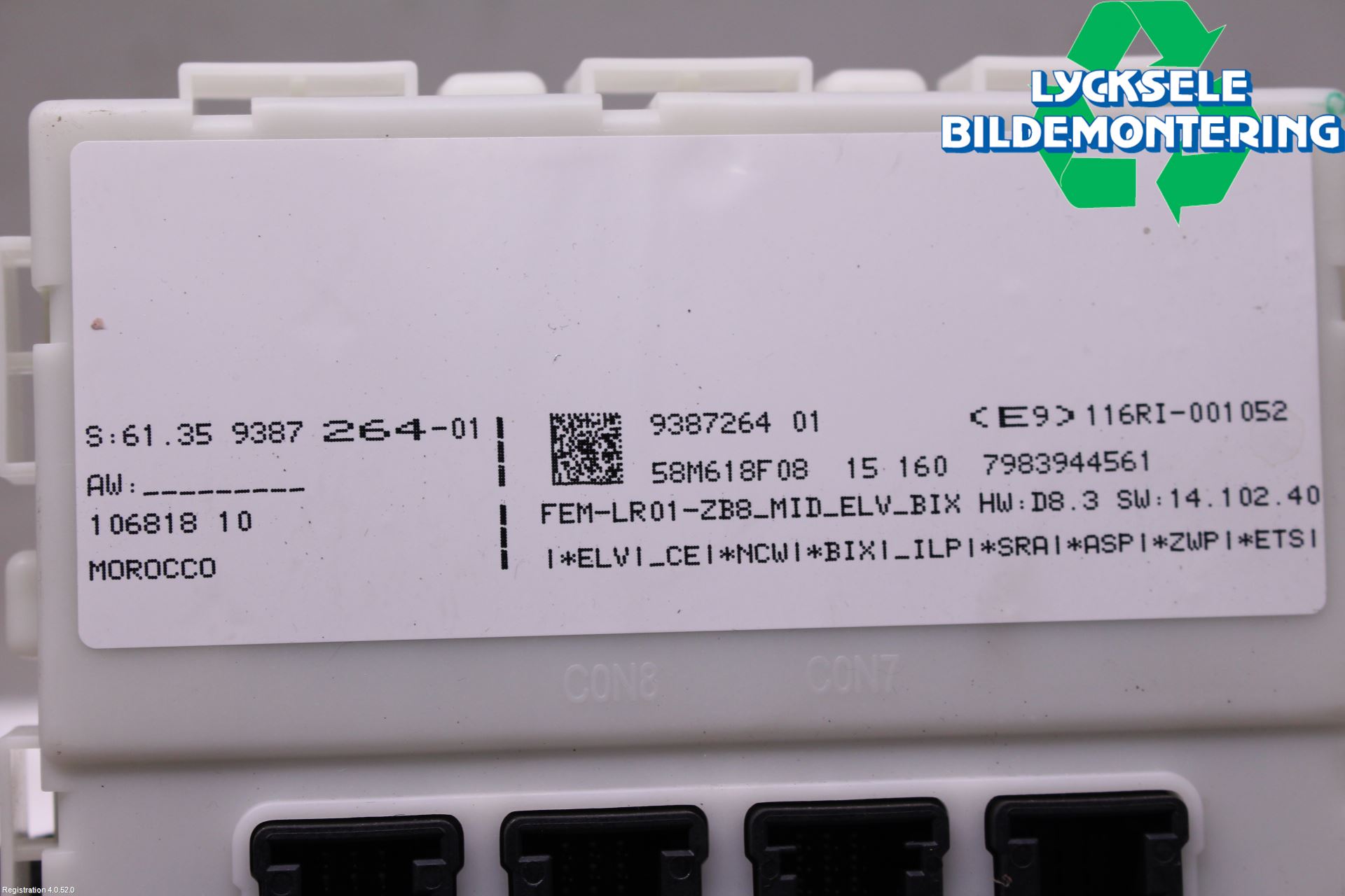 BMW 1 F20/F21 11-19 Säkringsdosa-Elcentral