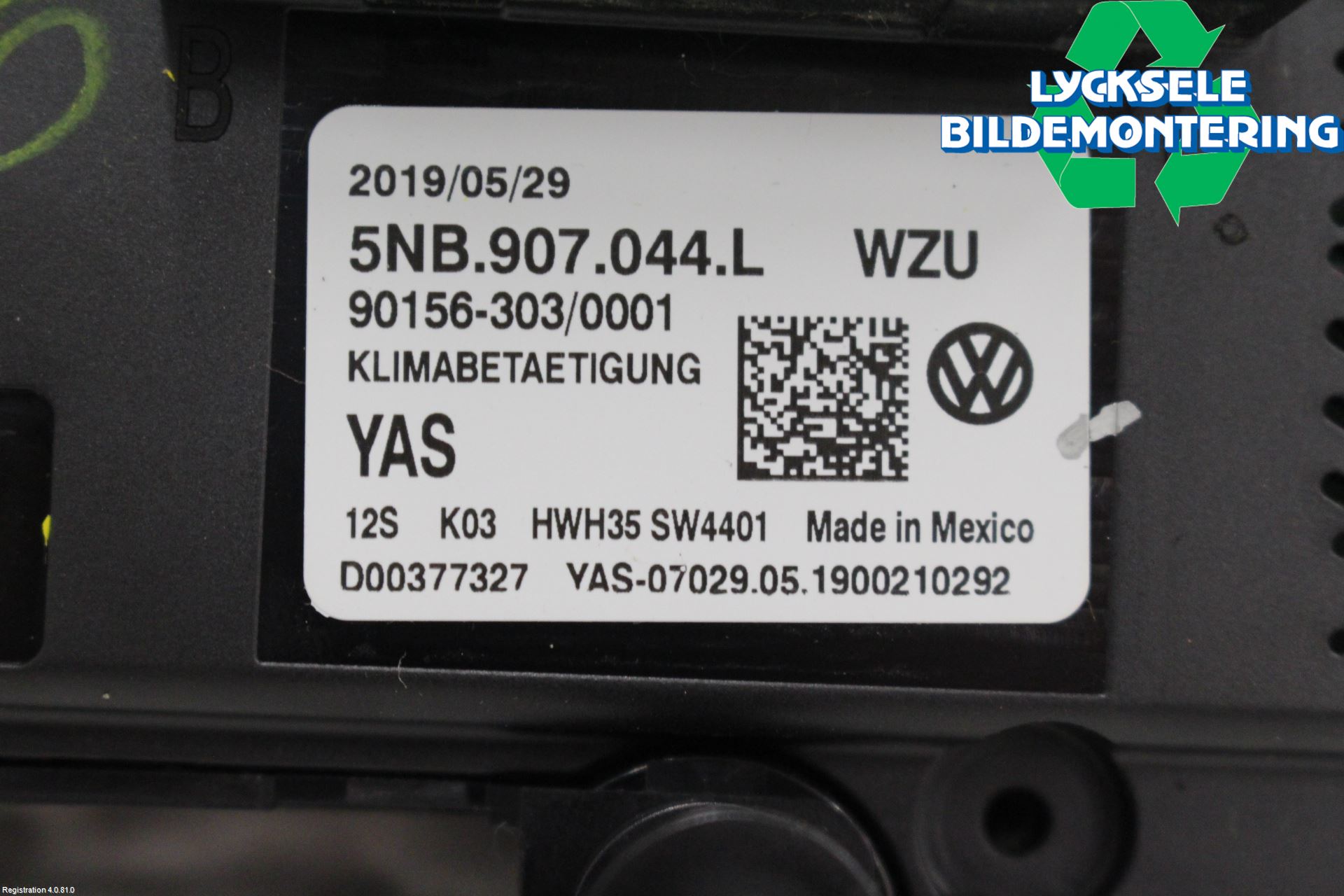 Volkswagen VW TIGUAN ALLSPACE 18- Ac Styrenhet Ac Manöveren
