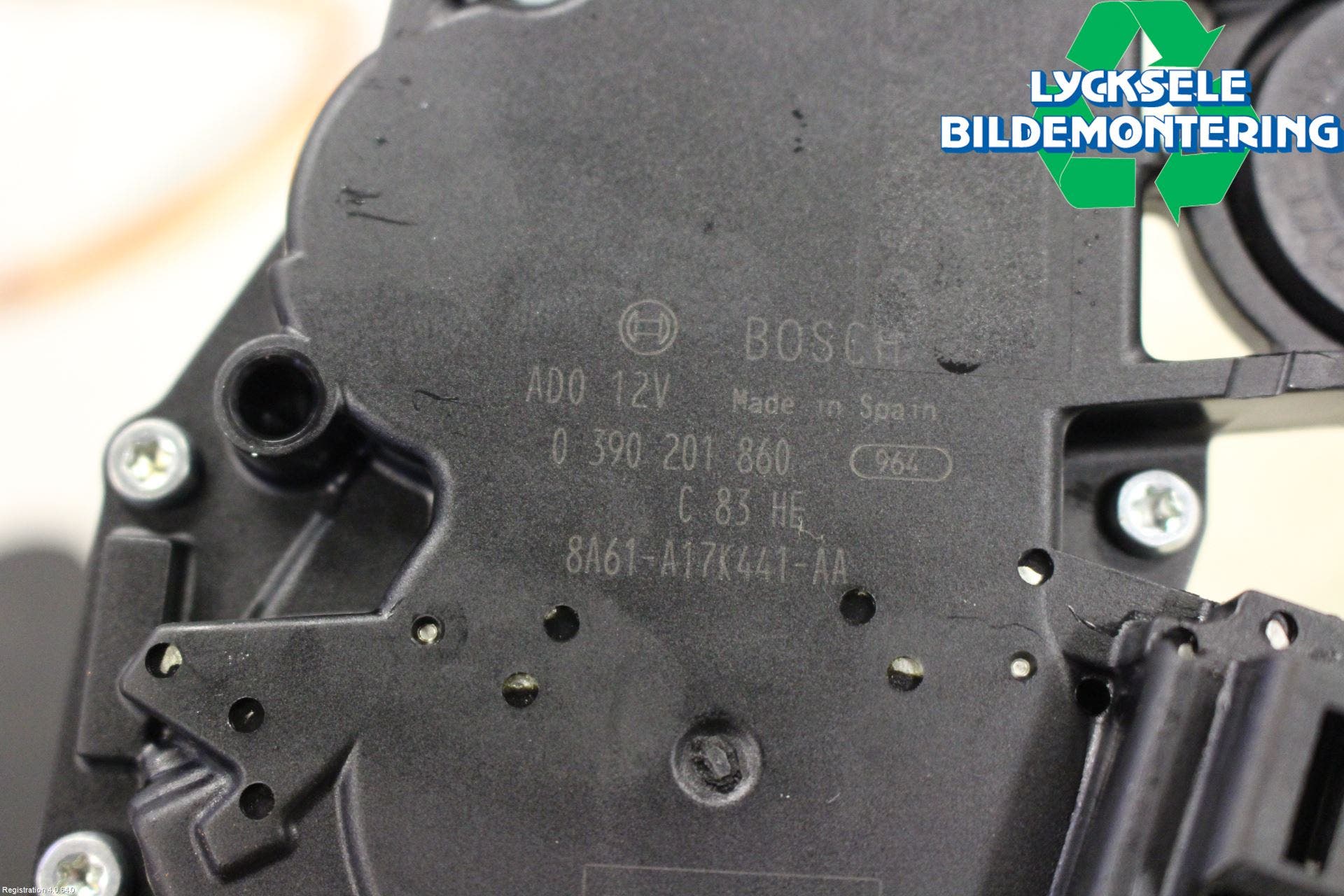 Ford FIESTA 09-12 Torkarmotor Baklucka