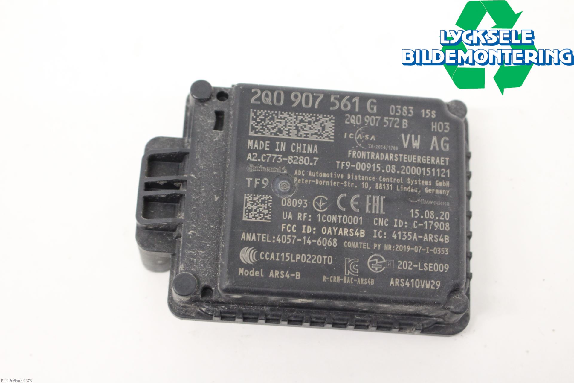 Volkswagen VW TIGUAN 16-24 Sensor Adaptiv Farthållare