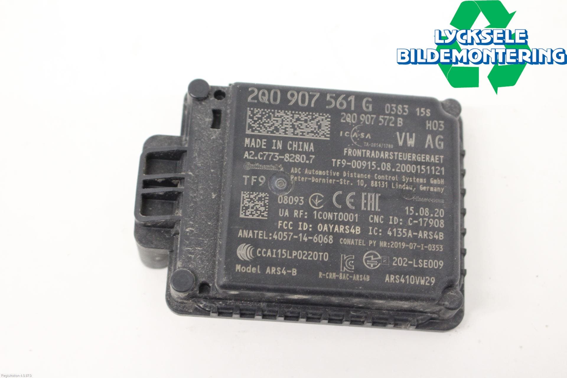 Volkswagen VW TIGUAN 16-24 Sensor Adaptiv Farthållare