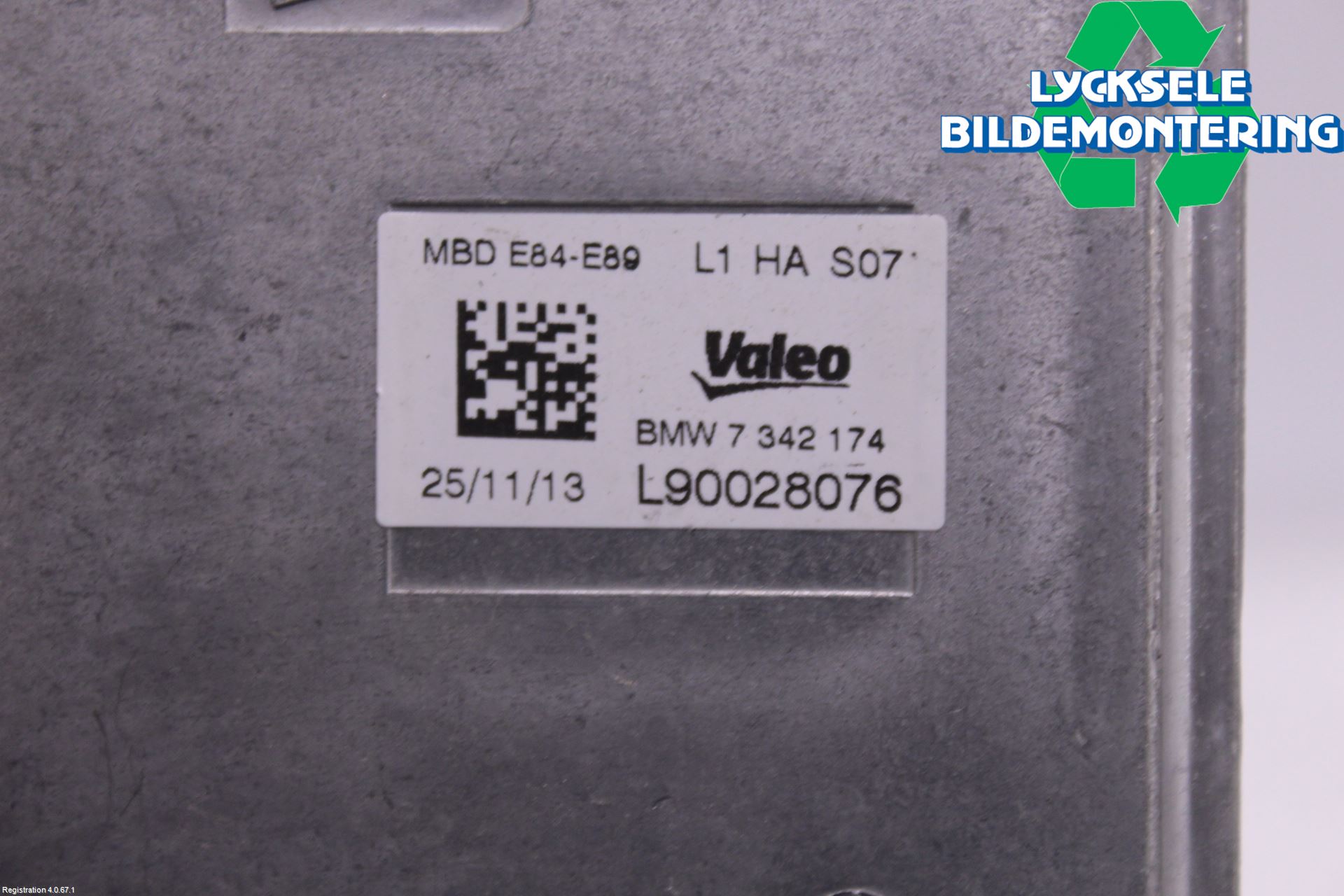 BMW X1 E84 10-15 Styrenhet Strålkastare