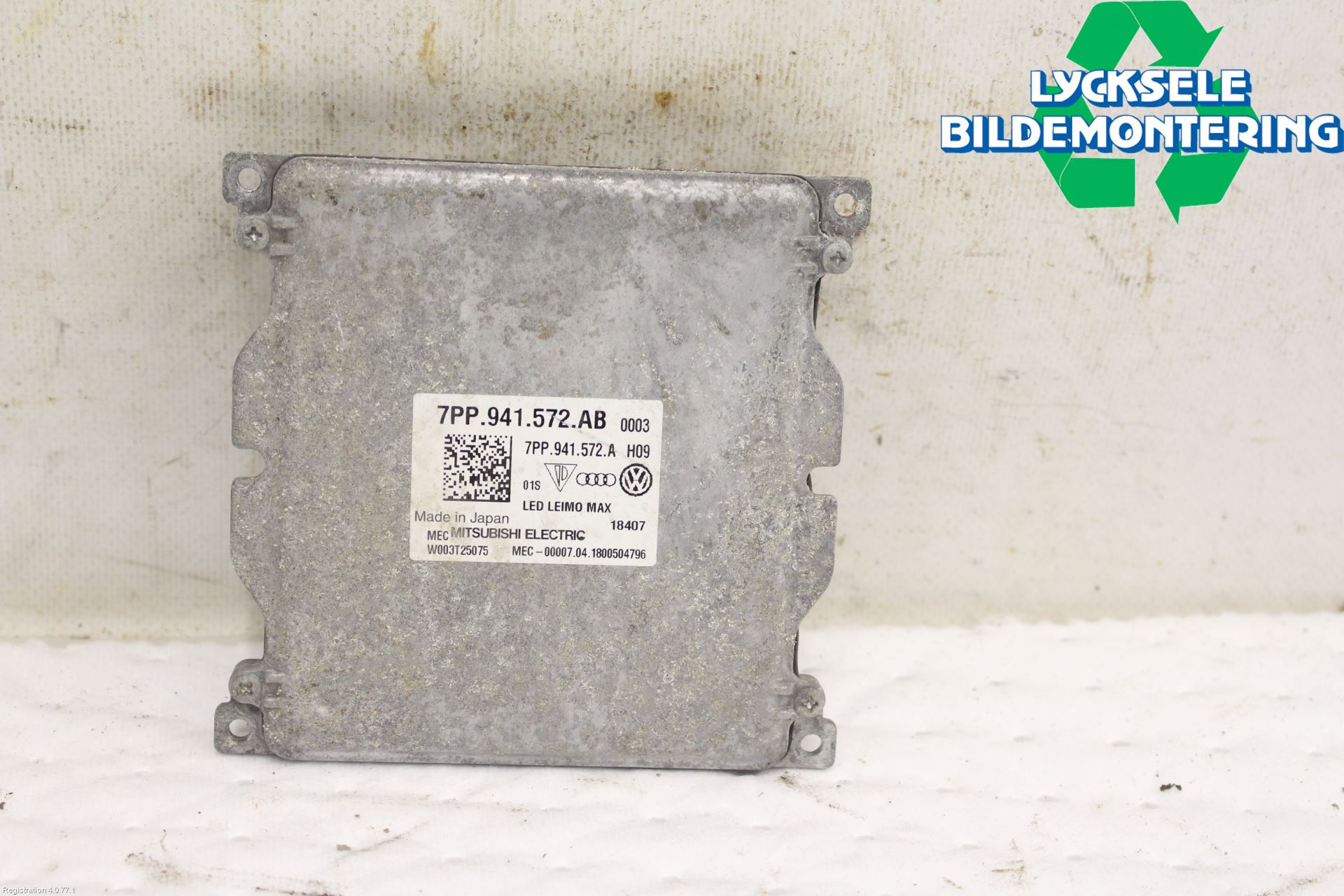 Audi A4/S4 B9 16-19 Styrenhet Strålkastare