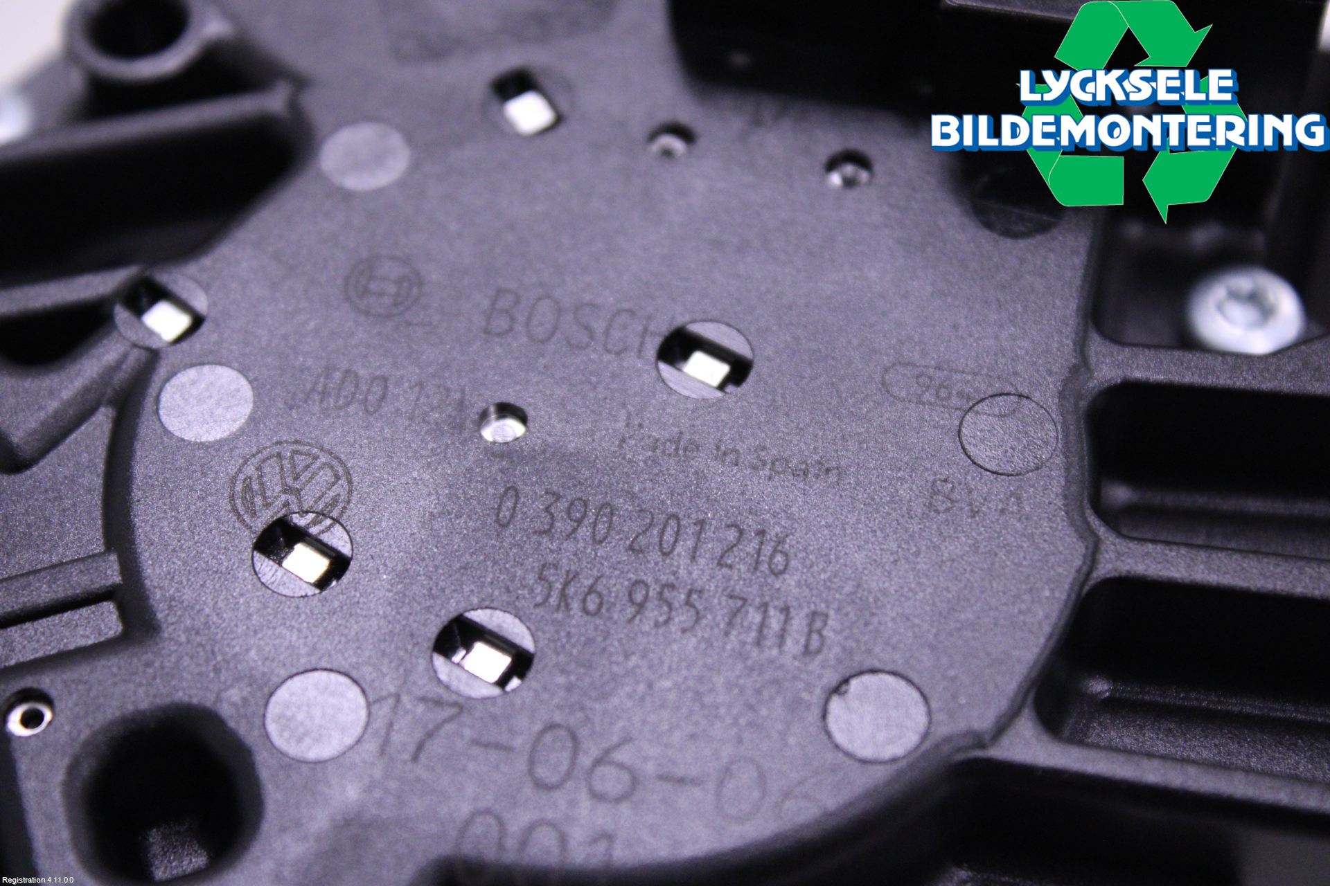 Volkswagen VW POLO 10-17 Torkarmotor Baklucka