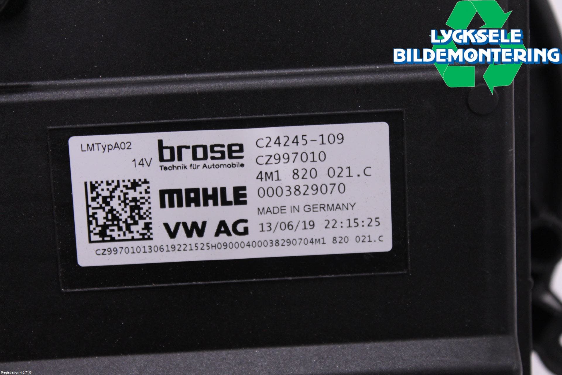 Audi A4/S4 B9 20- Ac Värmefläkt