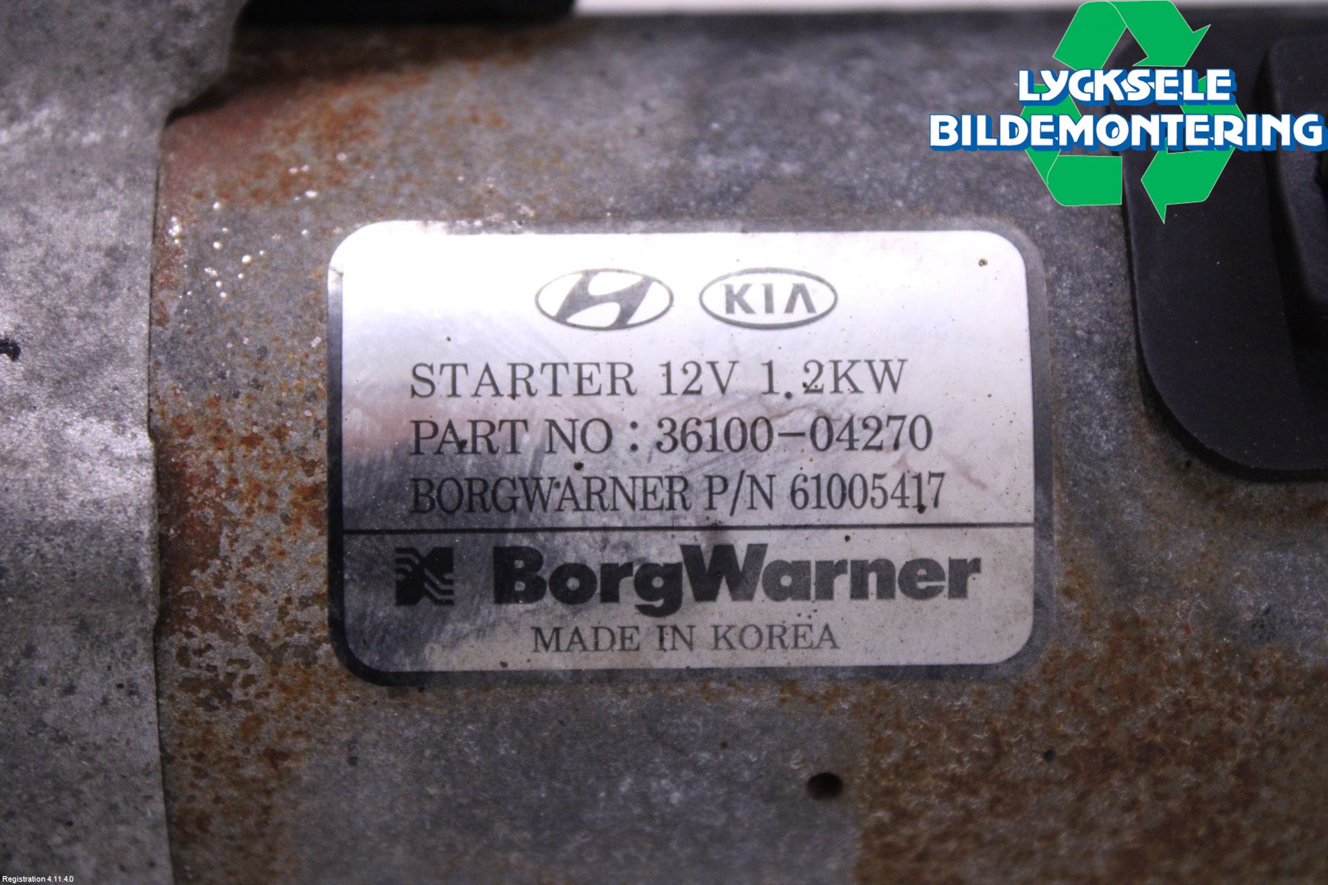 Kia CEED 12-18 Startmotor