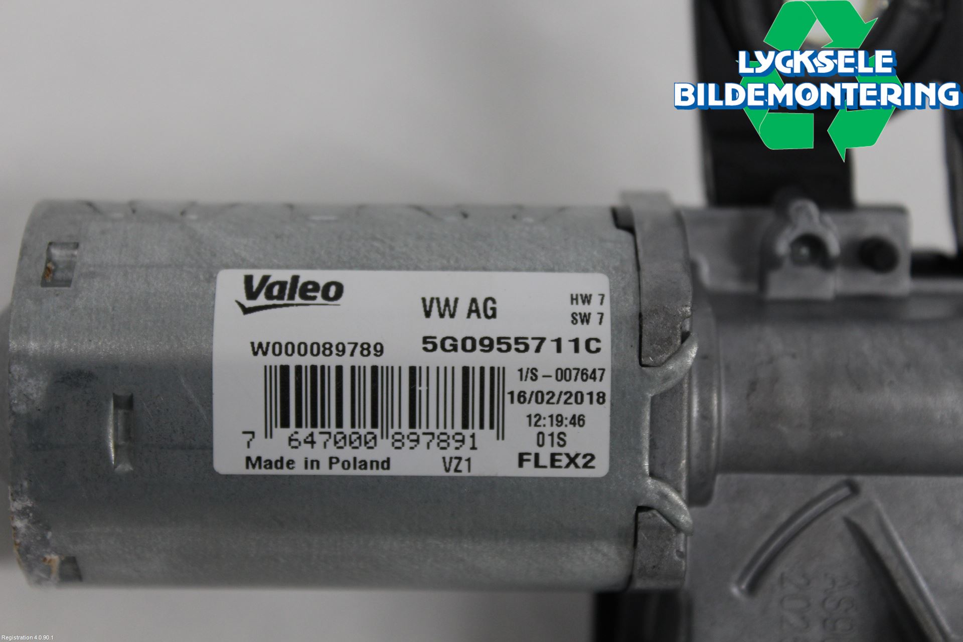 Volkswagen VW TOUAREG CR 18- Torkarmotor Baklucka