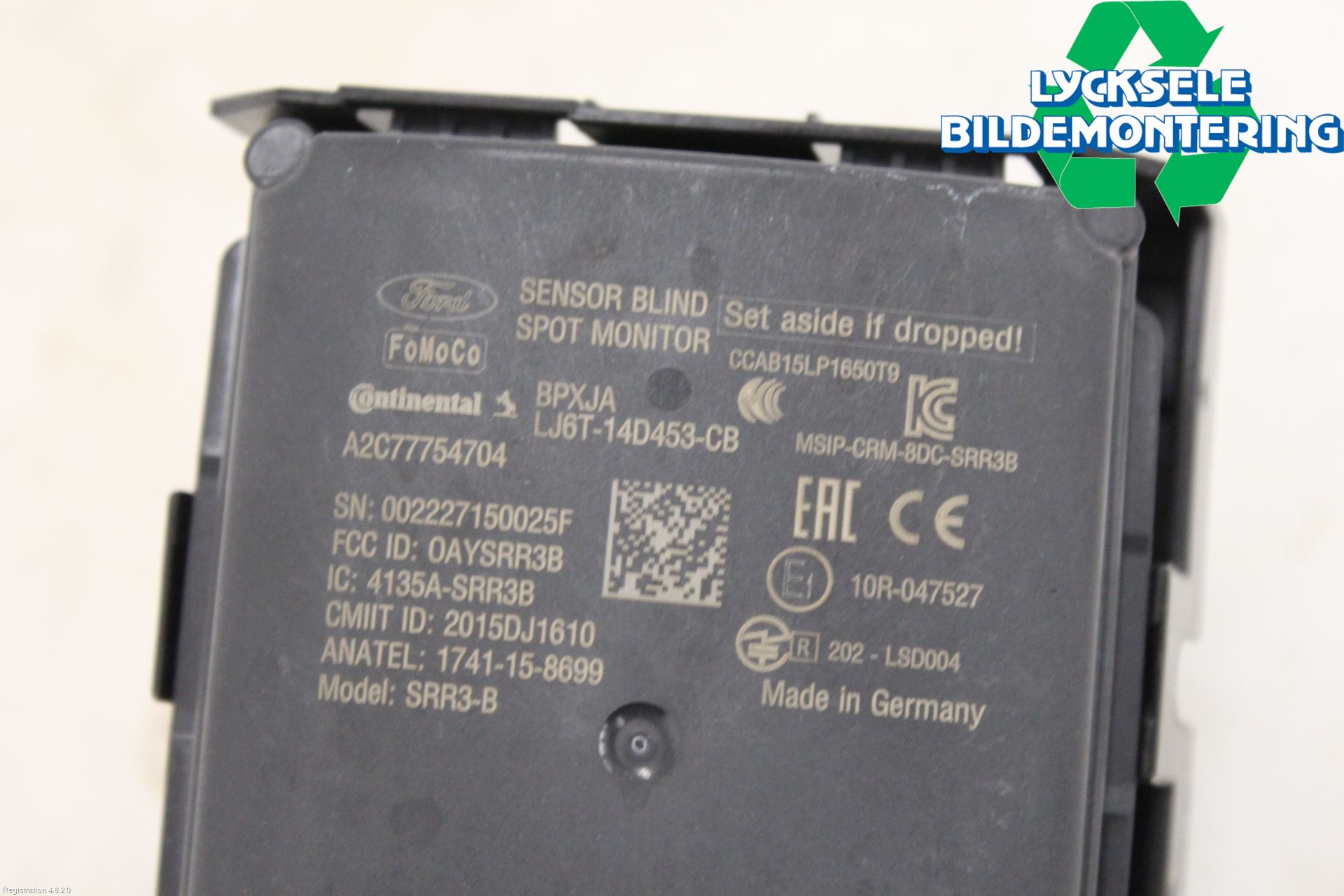 Ford KUGA/KUGA PHEZ/FHEV 20- Sensor Aktivt Kollisionsskydd