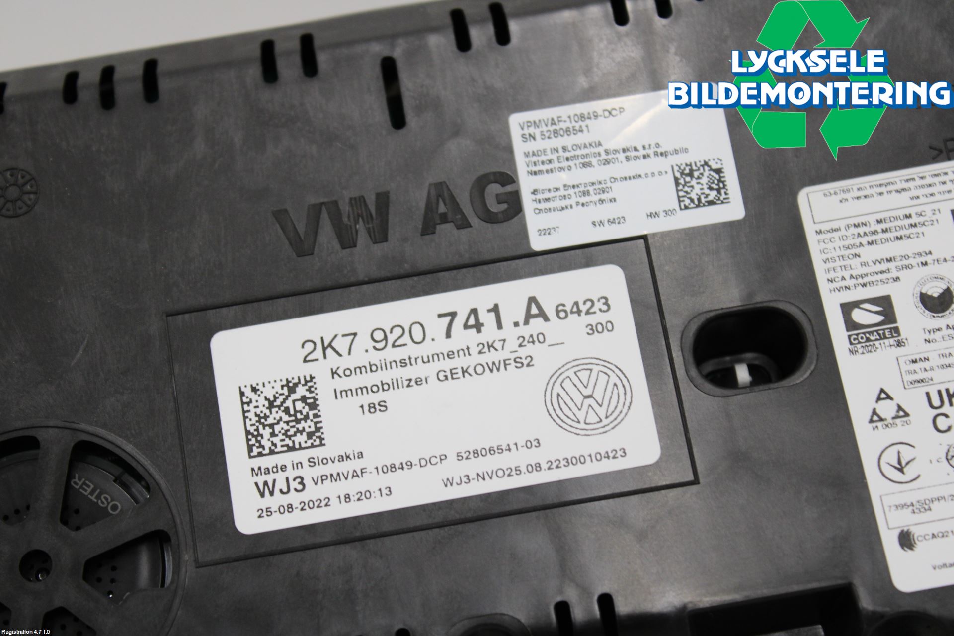 Volkswagen VW CADDY 21- Instrument Komb