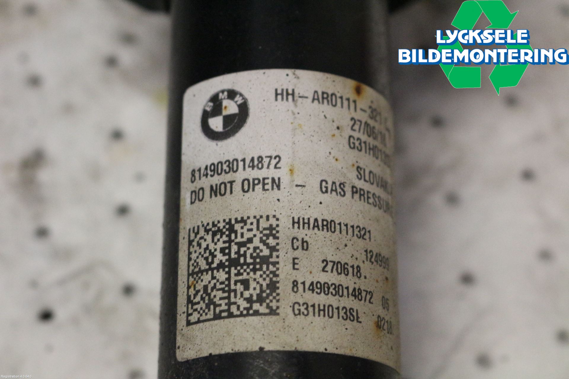 BMW 5 G30/G31/F90 17-23 Fjäderben Bak Vänster