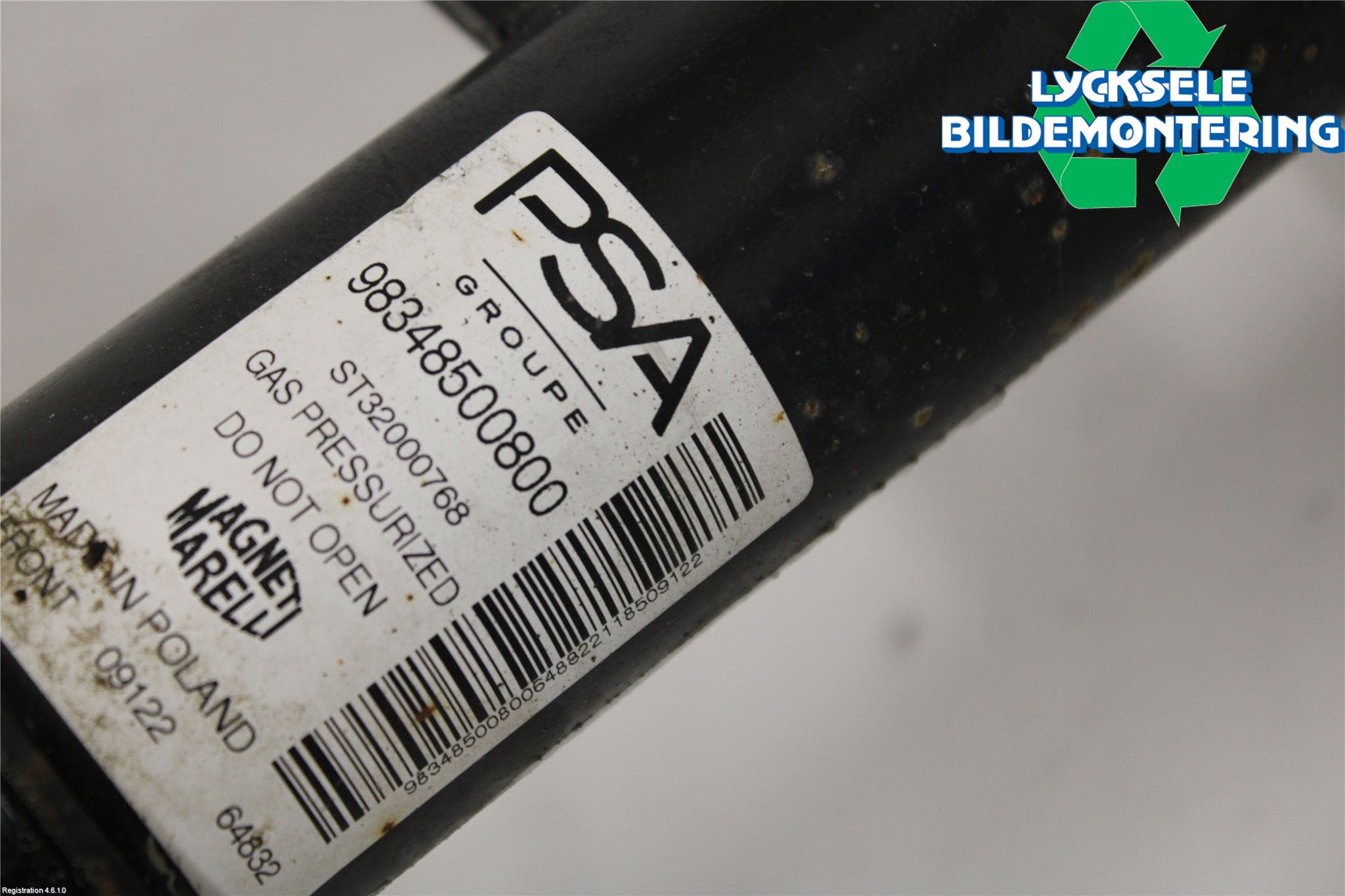 Peugeot 208/E-208 20- Fjäderben Fram Vänster