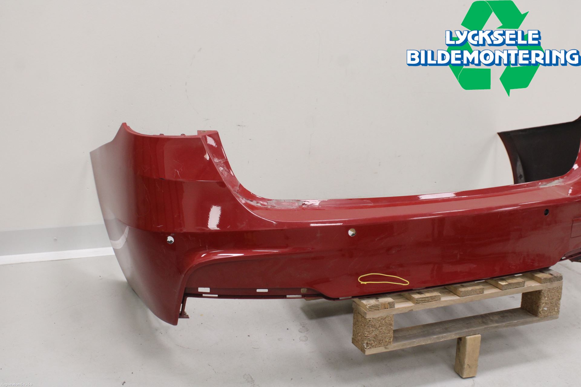 BMW 3 F30/F31/F80 12-19 Stötfångarbeklädnad Bak