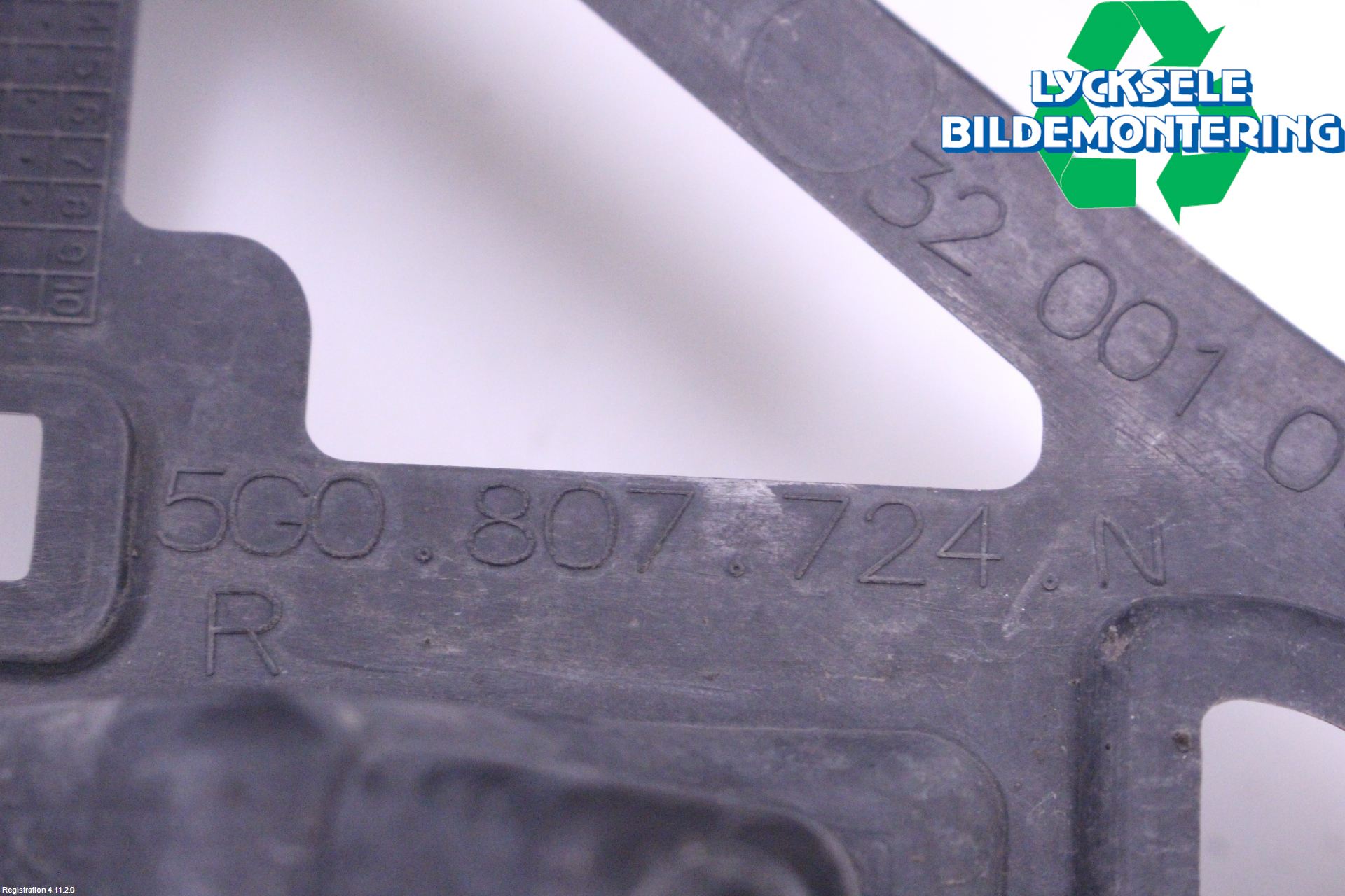 Volkswagen VW GOLF / E-GOLF VII 13-20 Stötfångarfäste Fram Hö