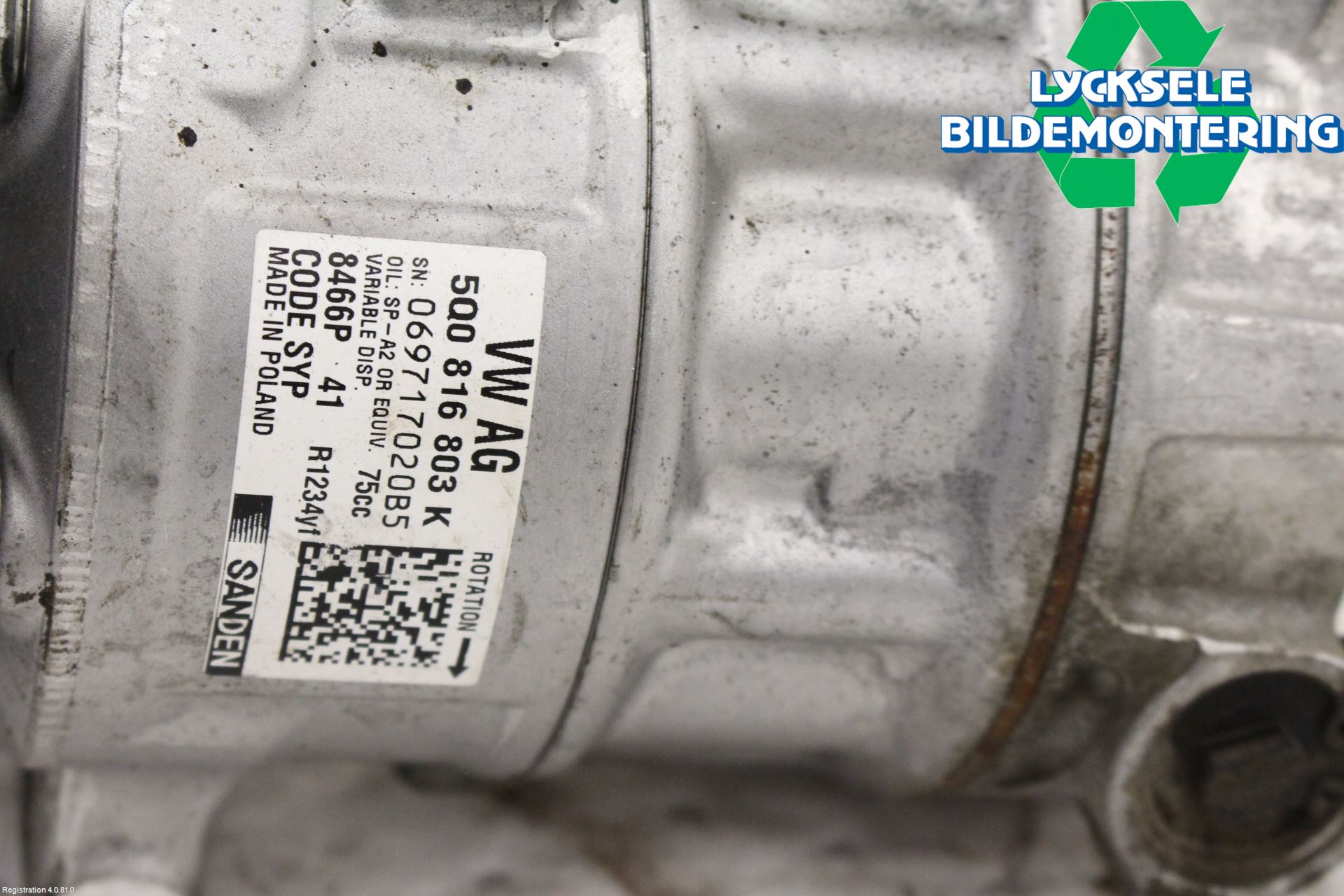 Volkswagen VW PASSAT 15-19 Ac Kompressor