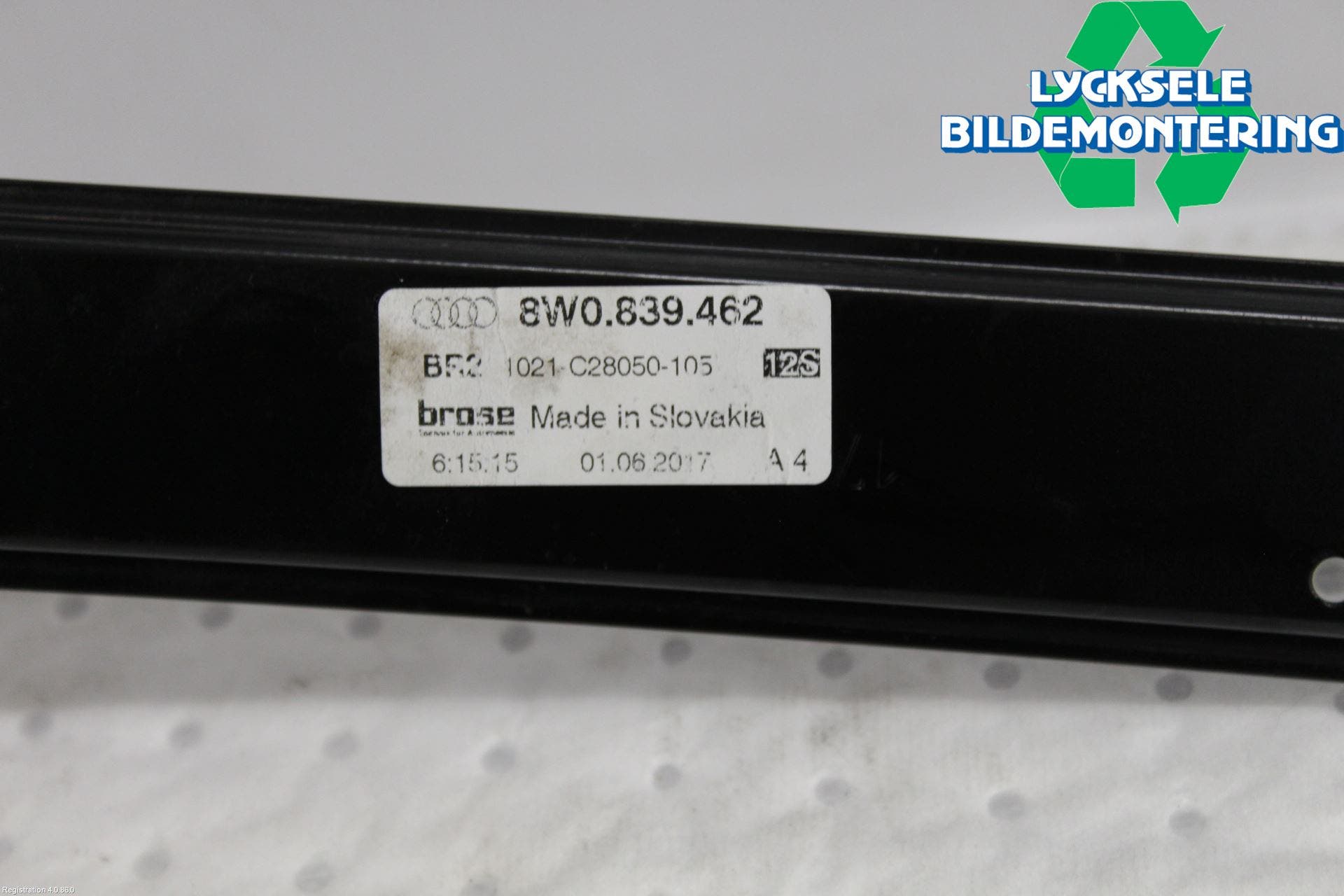 Audi A4/S4 B9 16-19 Fönsterhissmekanism