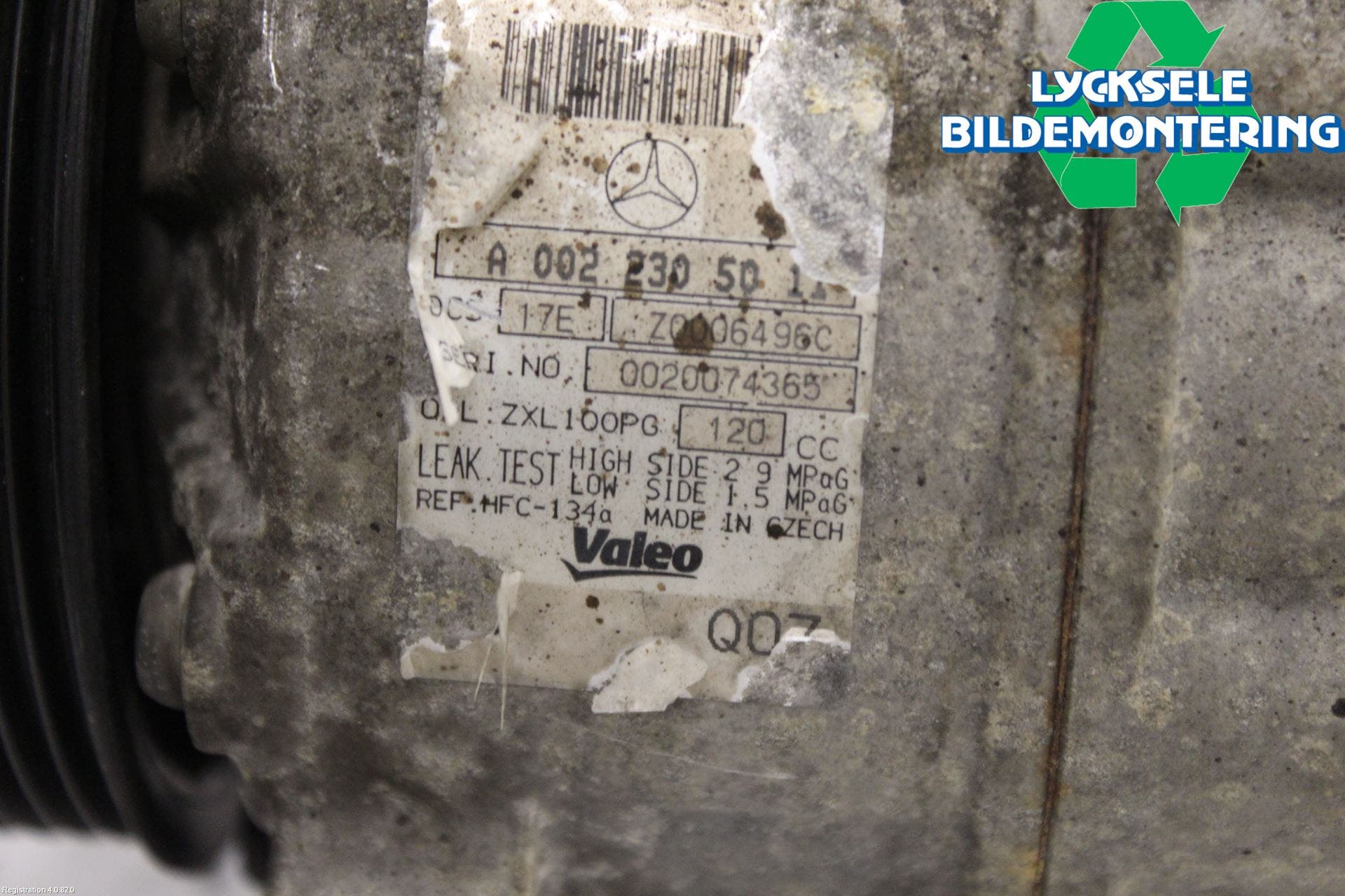 Mercedes-Benz MB C-KLASS (W204) 07-15 Ac Kompressor