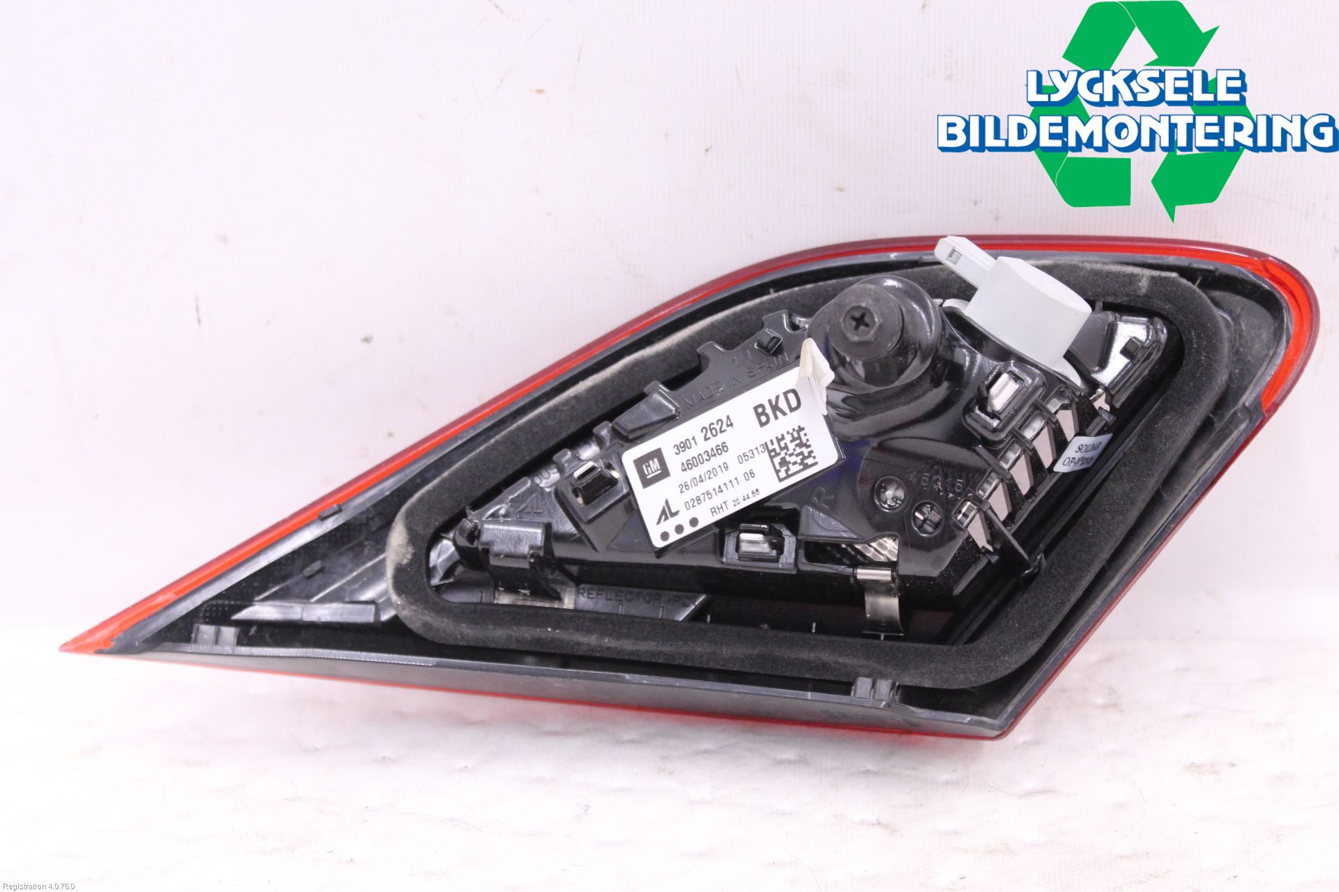 Opel CORSA E 15-19 Bakljus Lucka Hö