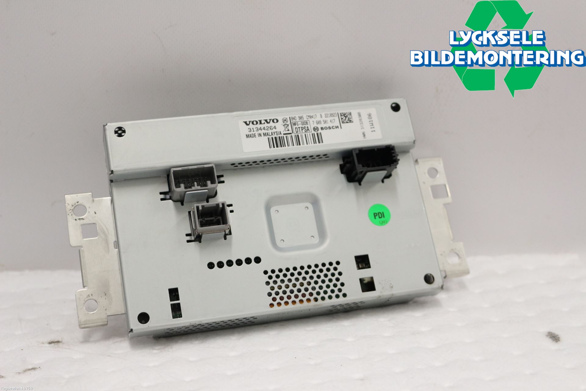 Volvo XC60 09-13 Kontrolldisplay