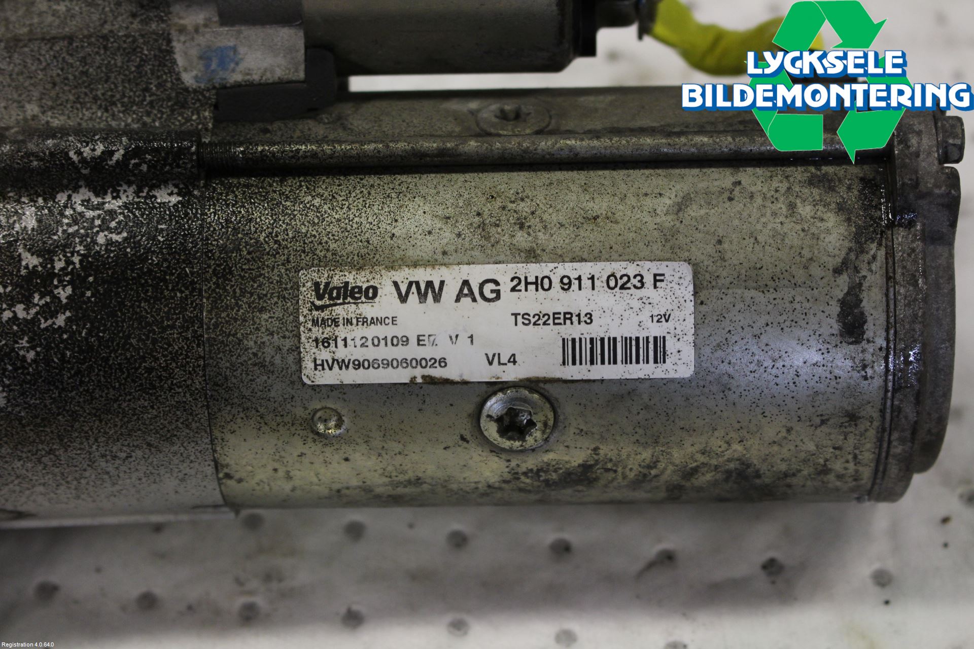 Volkswagen VW AMAROK 2H 10-22 Startmotor Diesel