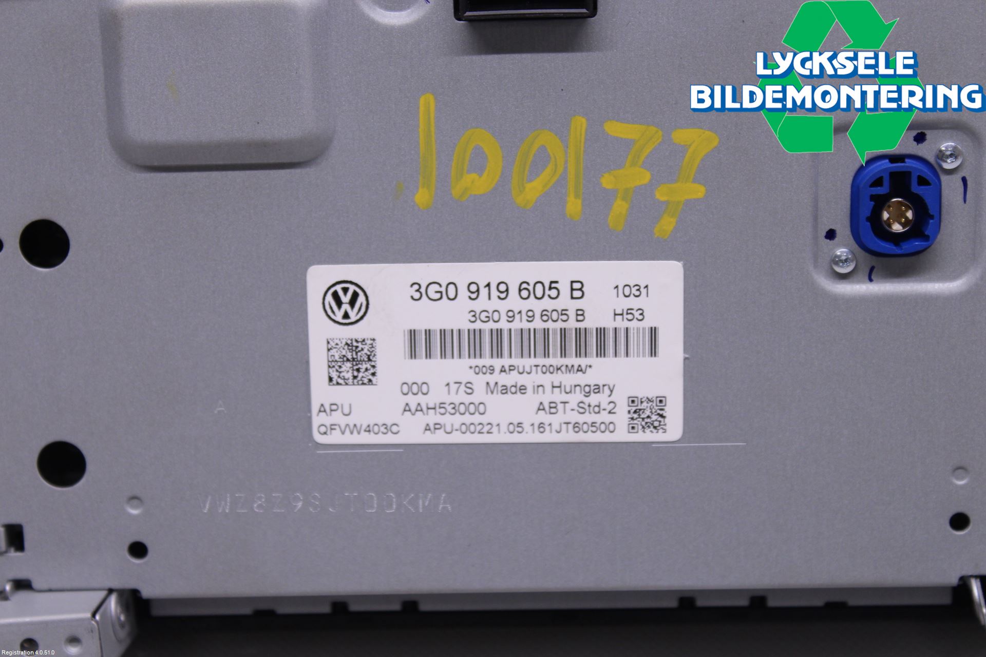 Volkswagen VW GOLF / E-GOLF VII 13-20 Cd Radio - Multimediapanel