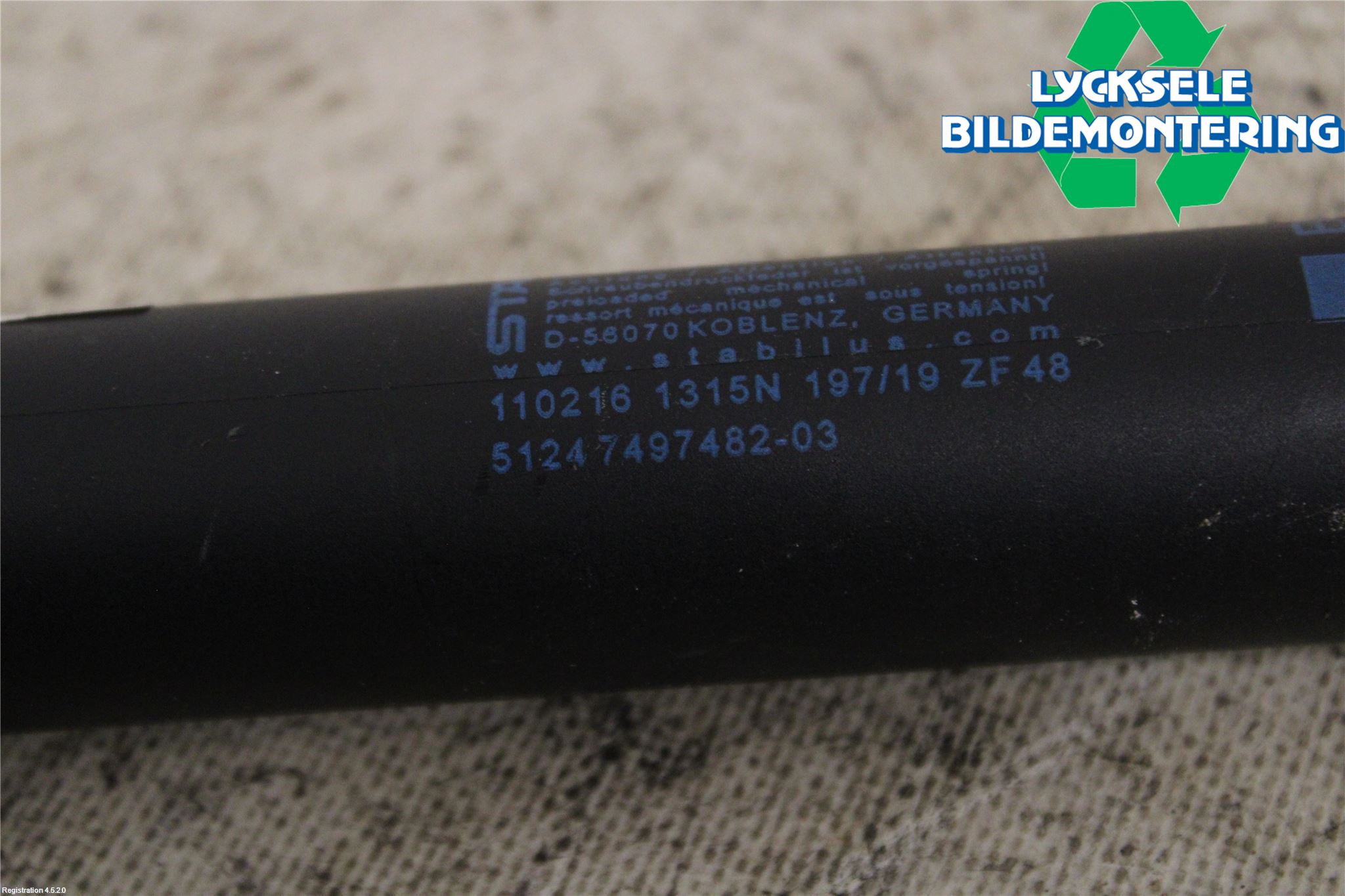 BMW X3 G01 18- Gasfjäder Baklucka