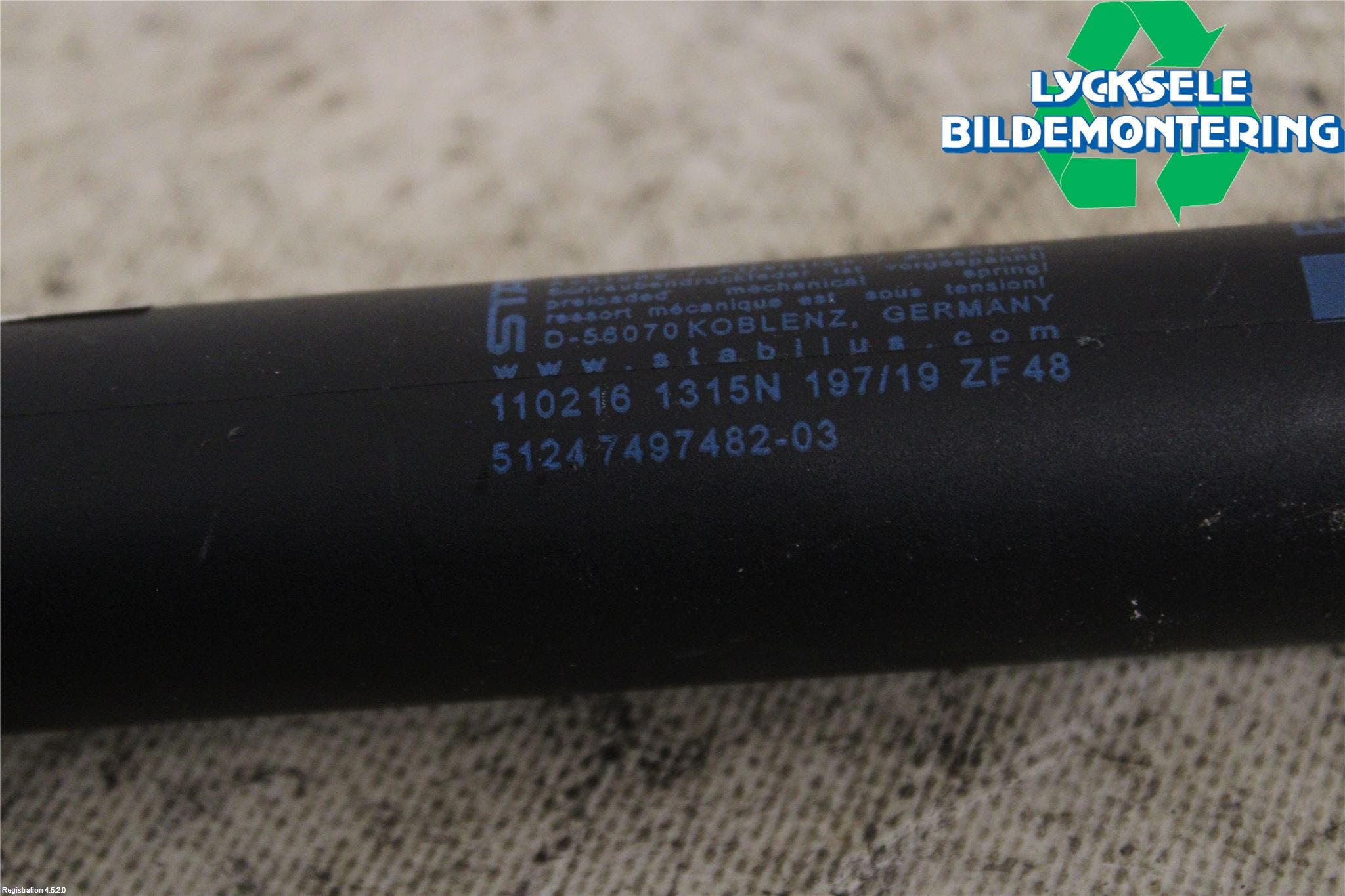 BMW X3 G01 18- Gasfjäder Baklucka