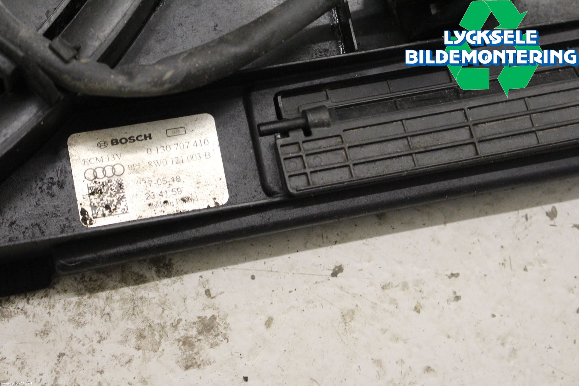 Audi A4/S4 B9 16-19 Kylfläkt El