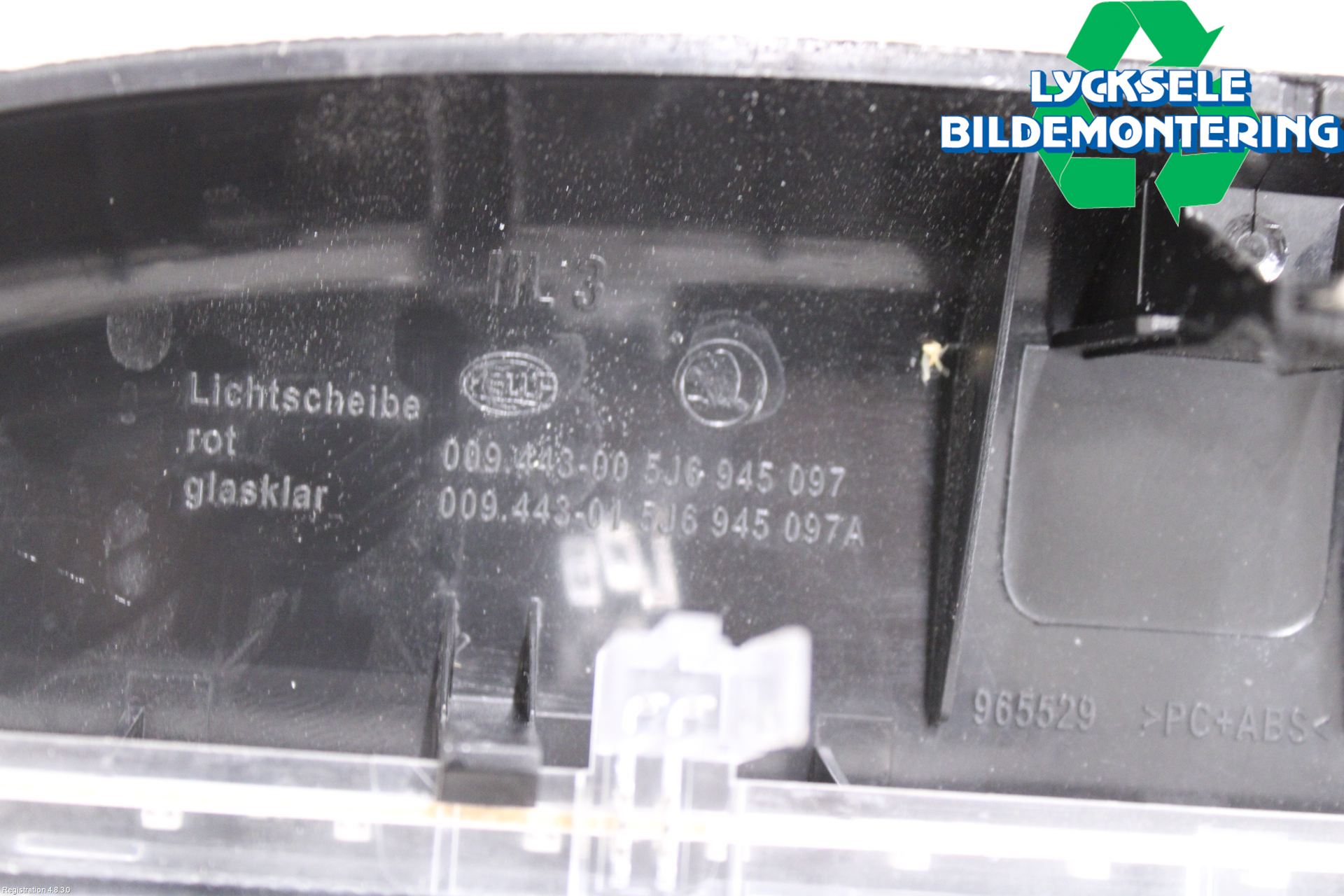 Skoda FABIA 07-14 Bromsljus Bakruta