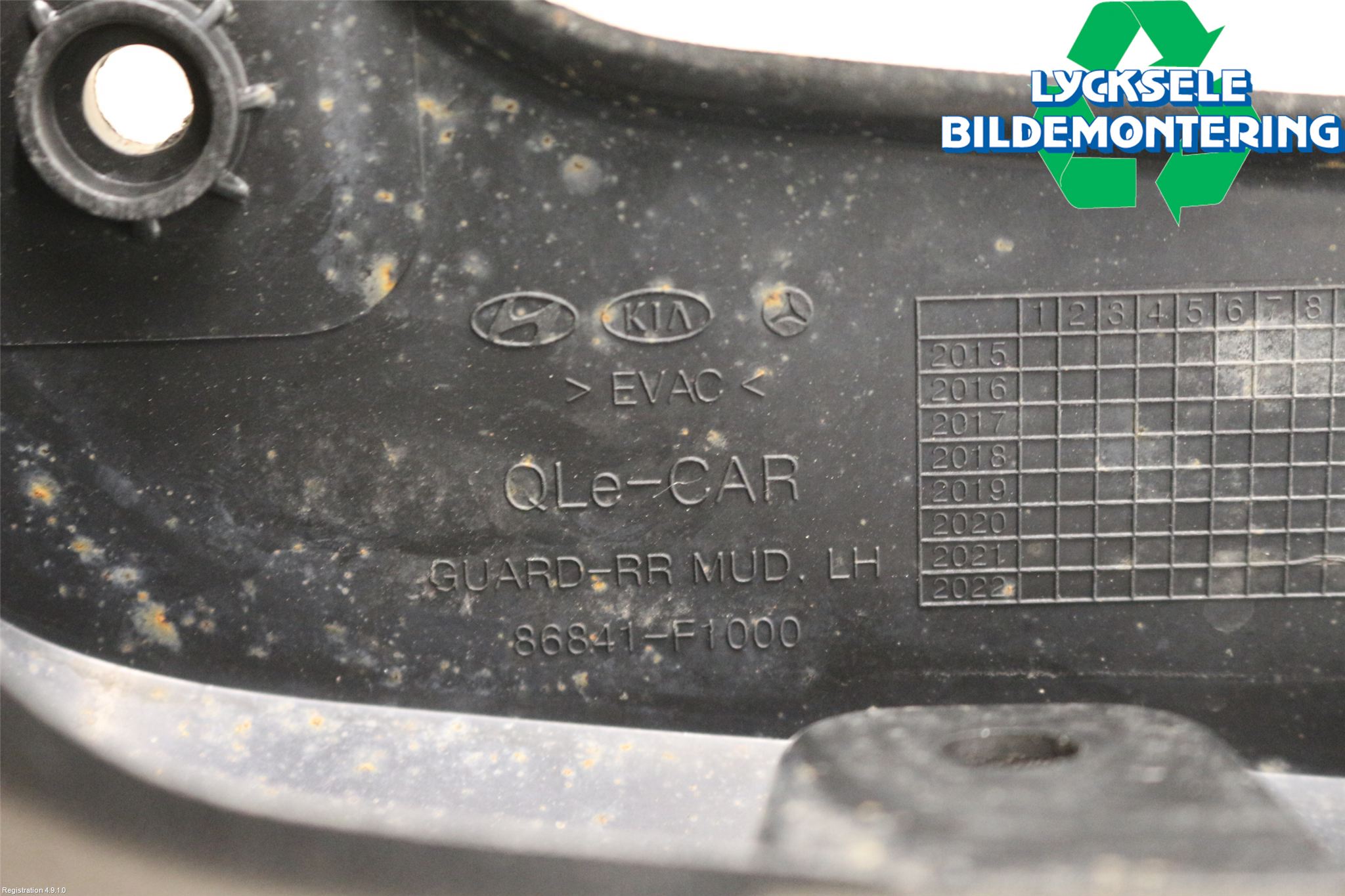 Kia SPORTAGE (QL) 16-21 Stänkskydd