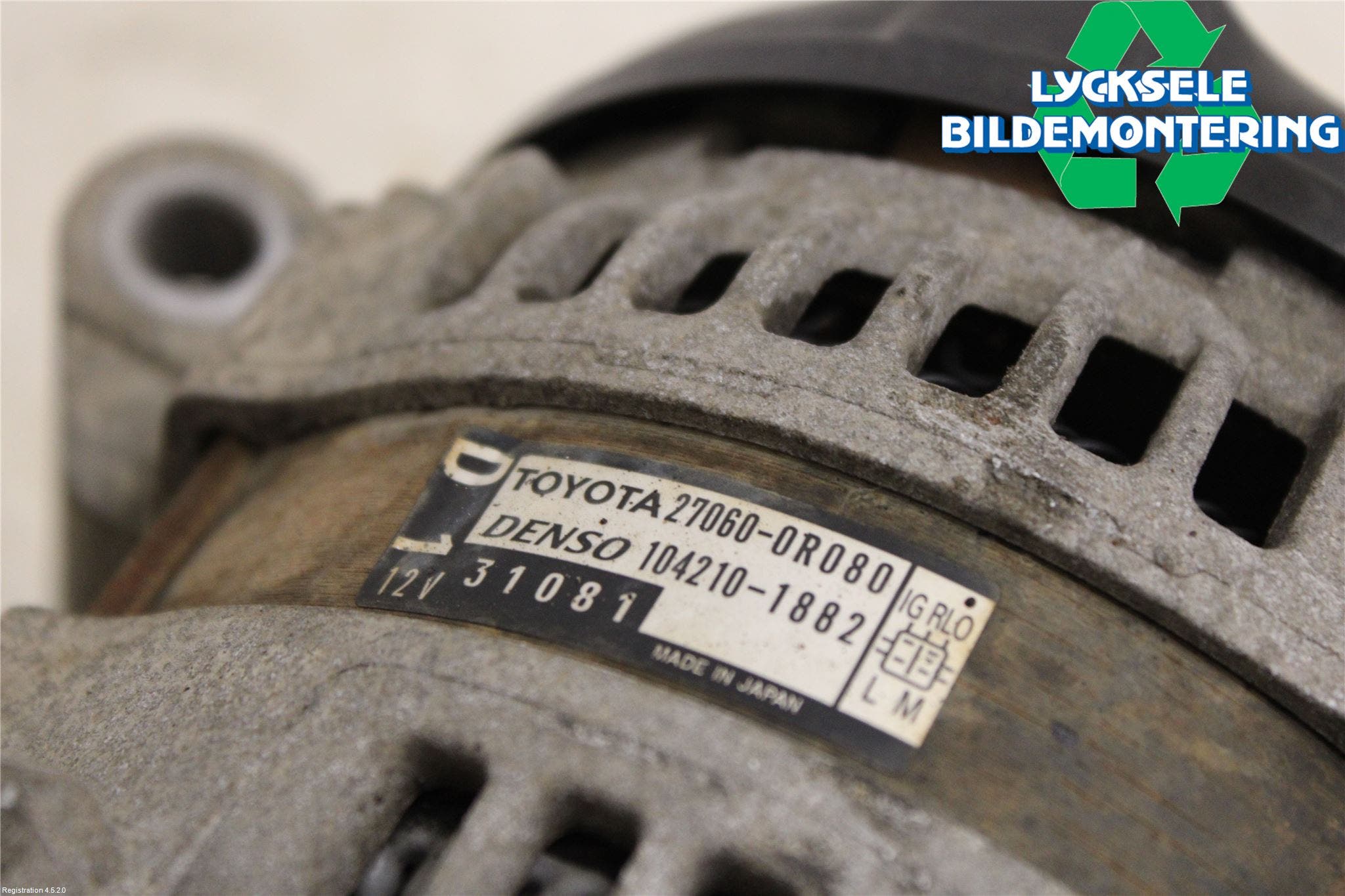 Toyota AVENSIS 09-15 Generator