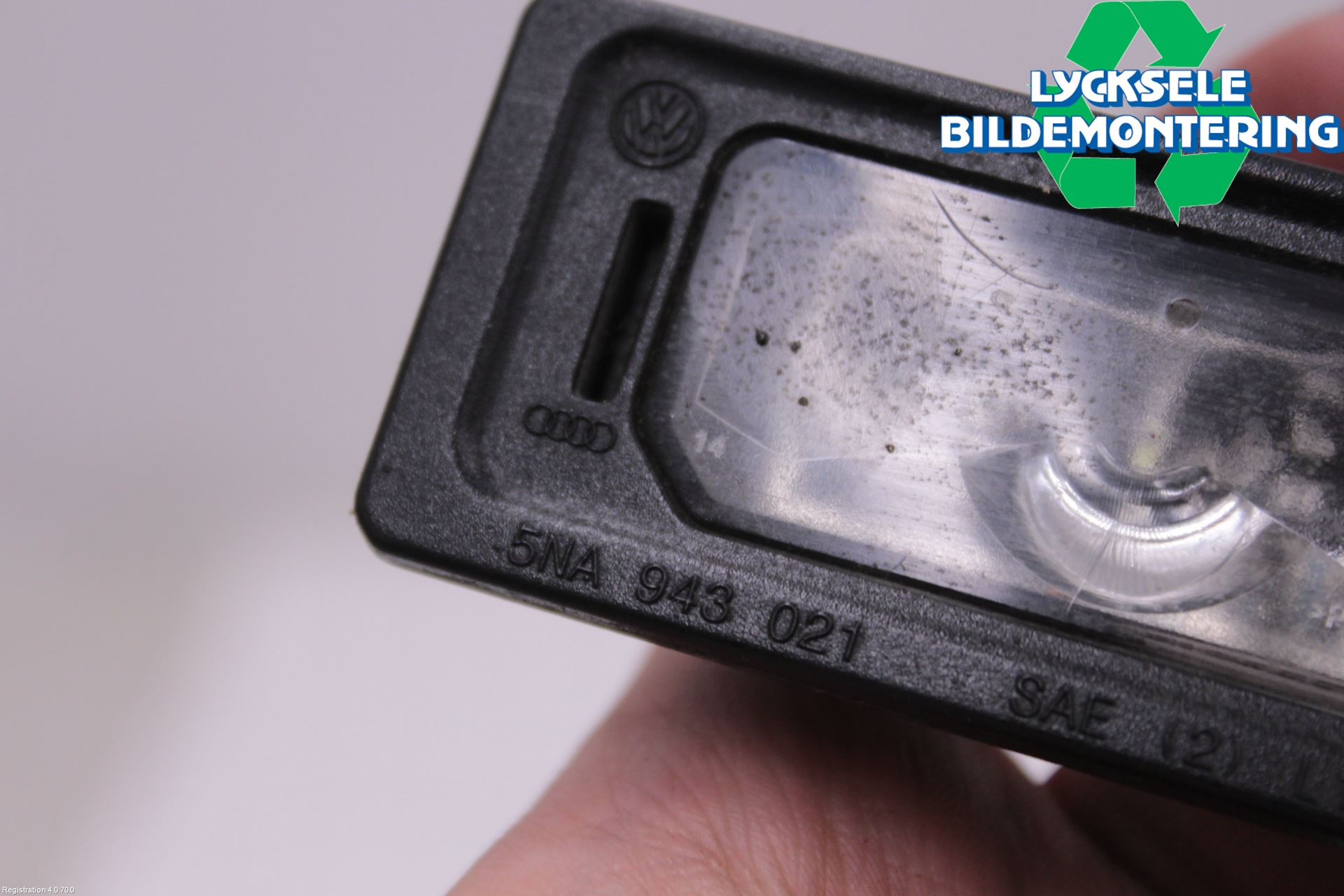 Audi Q3 8U 12-18 Skylt Belysning