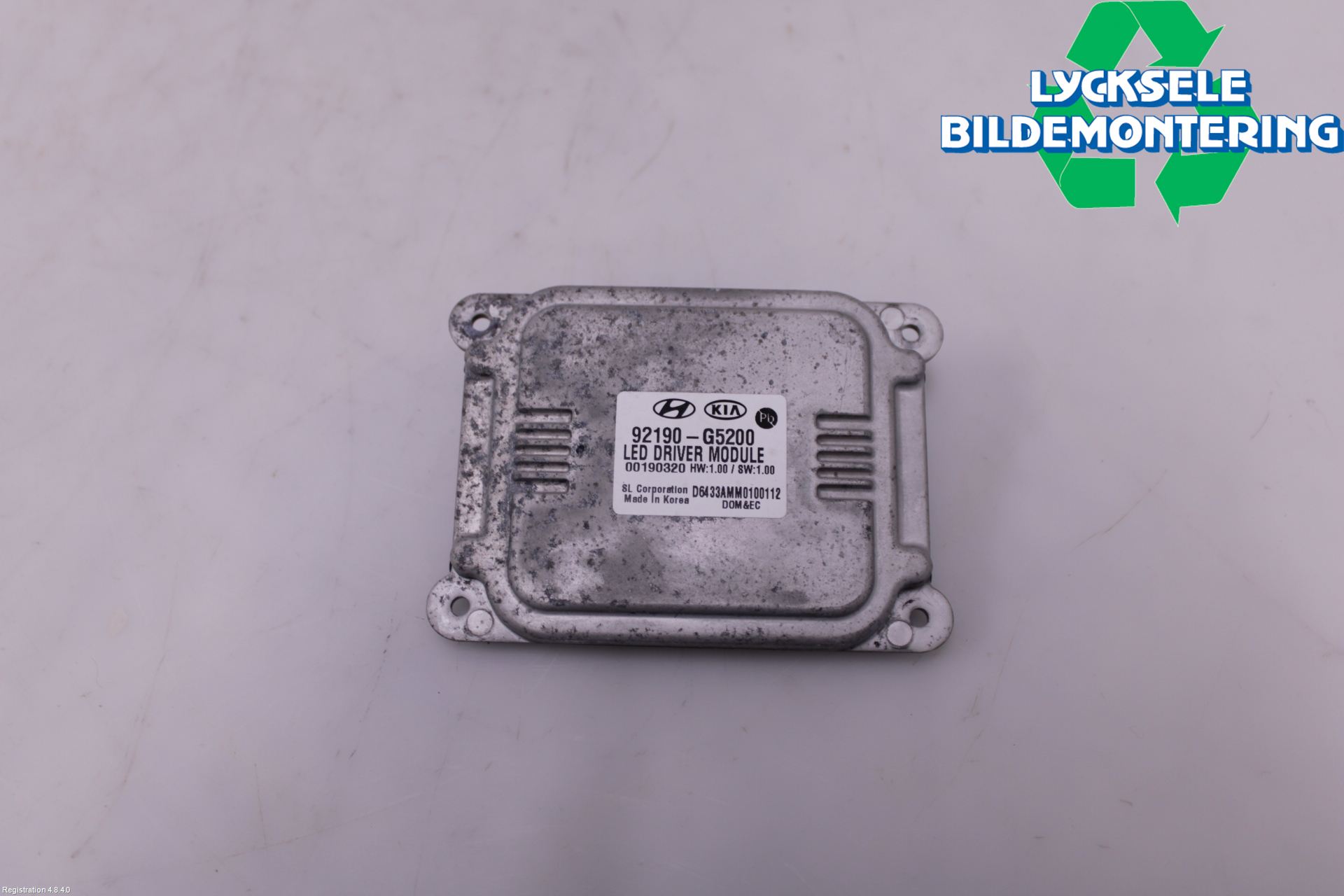 Kia NIRO (DE) 17-22 Styrenhet Strålkastare