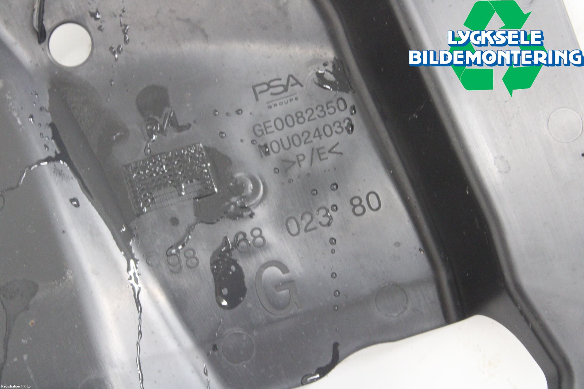 Peugeot 308/E-308 21- Hasplåt Plåt-Plast