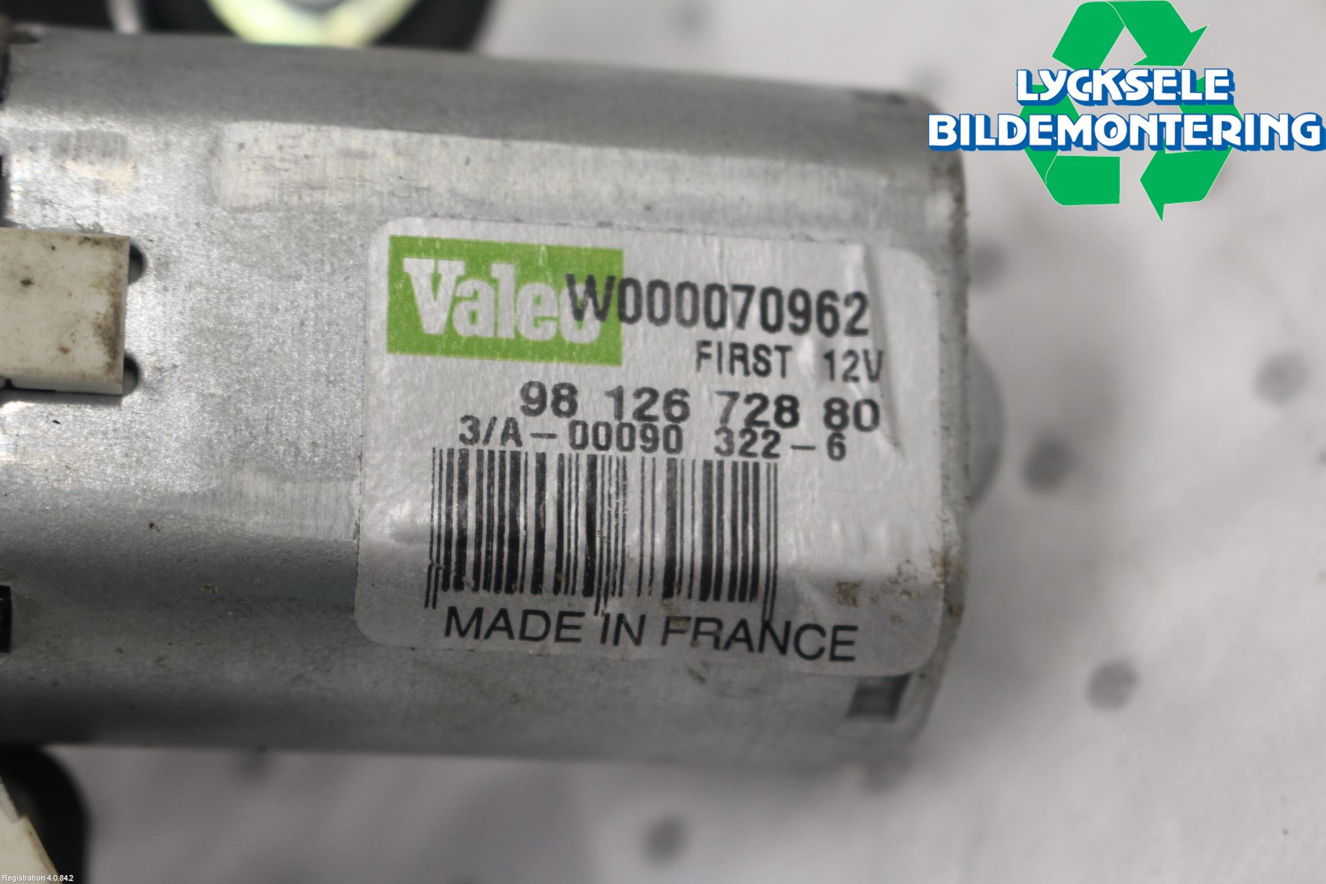 Toyota PROACE I 13-16 Torkarmotor Baklucka