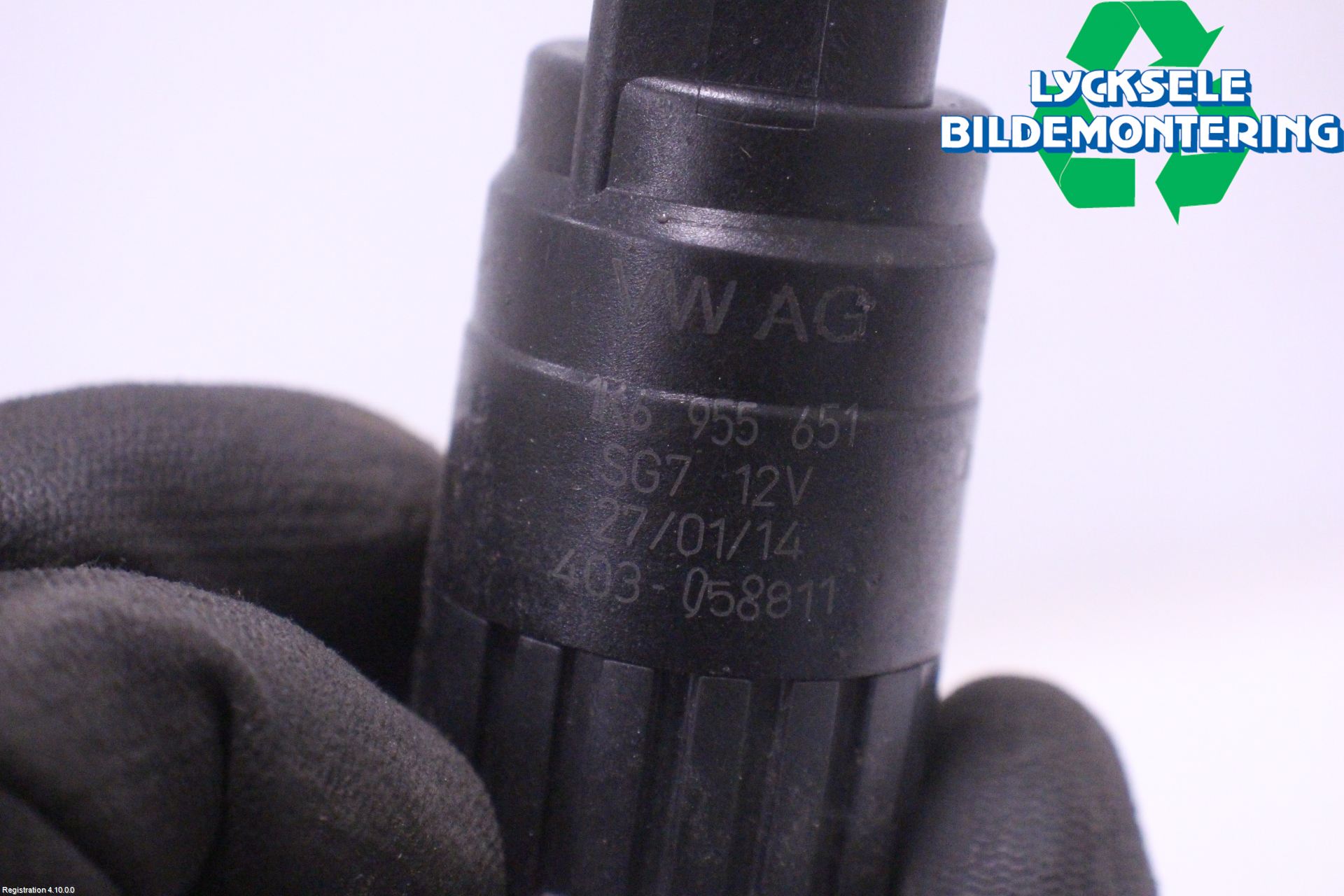 Volkswagen VW GOLF / E-GOLF VII 13-20 Spolarpump Vindruta