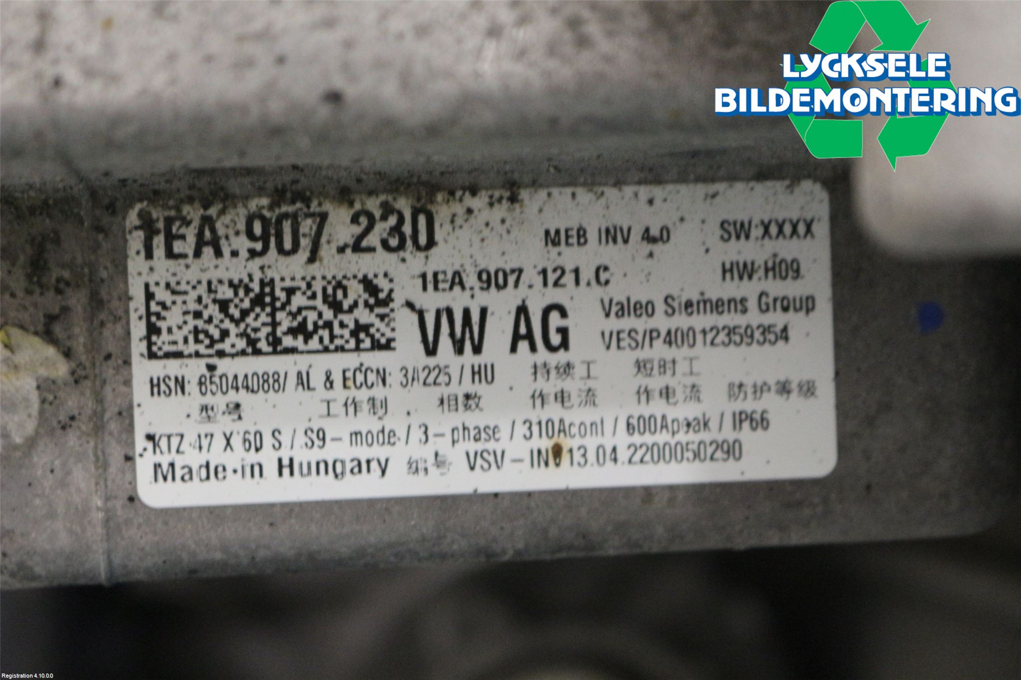 Volkswagen VW ID.4 21- Motor Elektrisk Bak