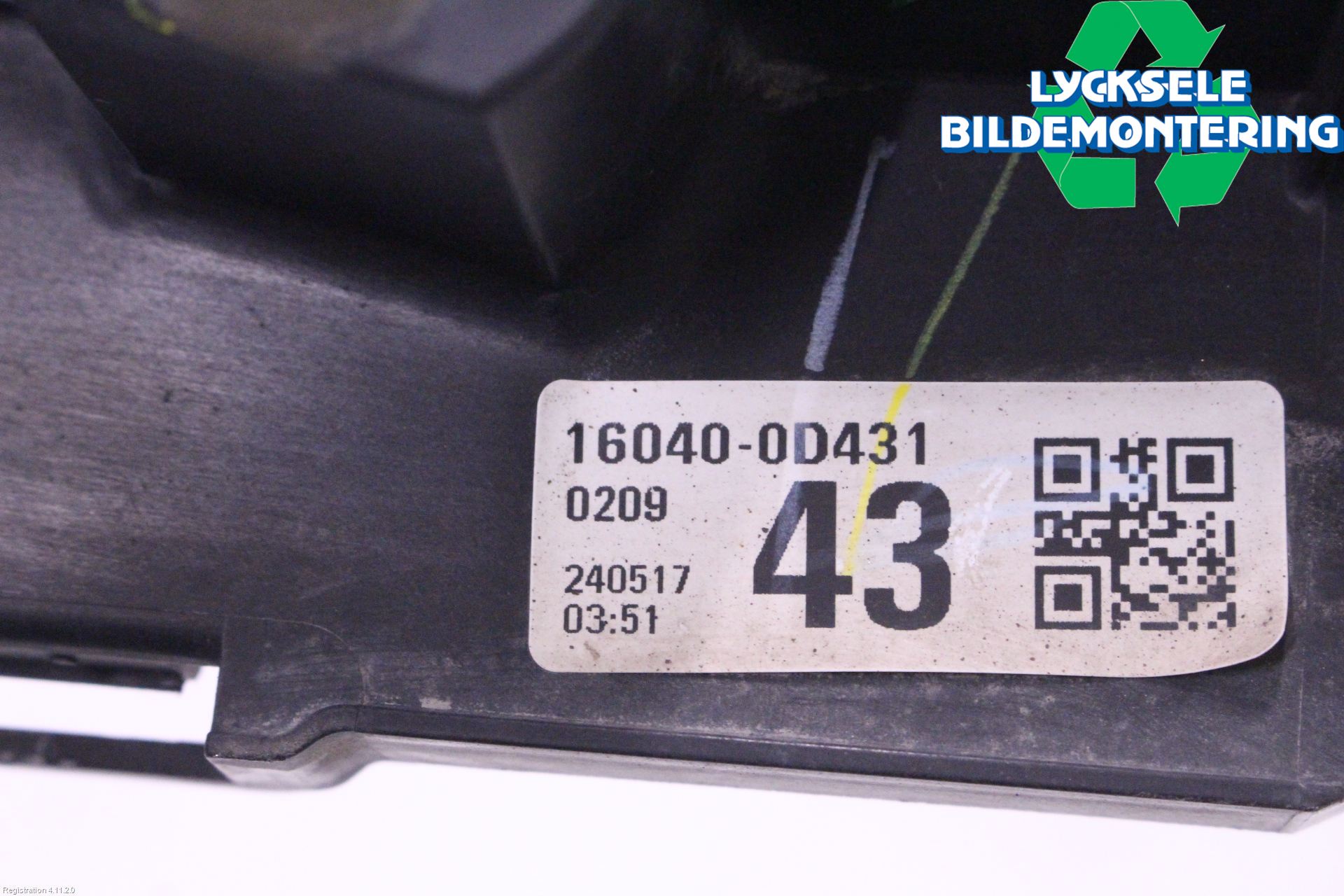 Toyota VERSO 09-18 Kylfläktkåpa