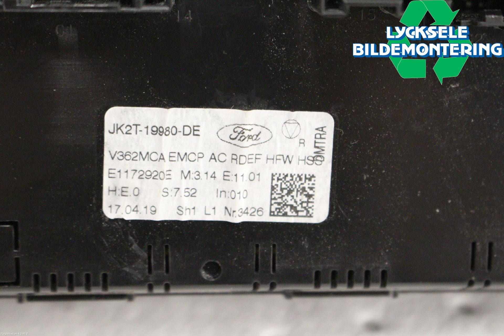 Ford TRANSIT/TOURNEO CONNECT 13-22 Ac Styrenhet Ac Manöveren