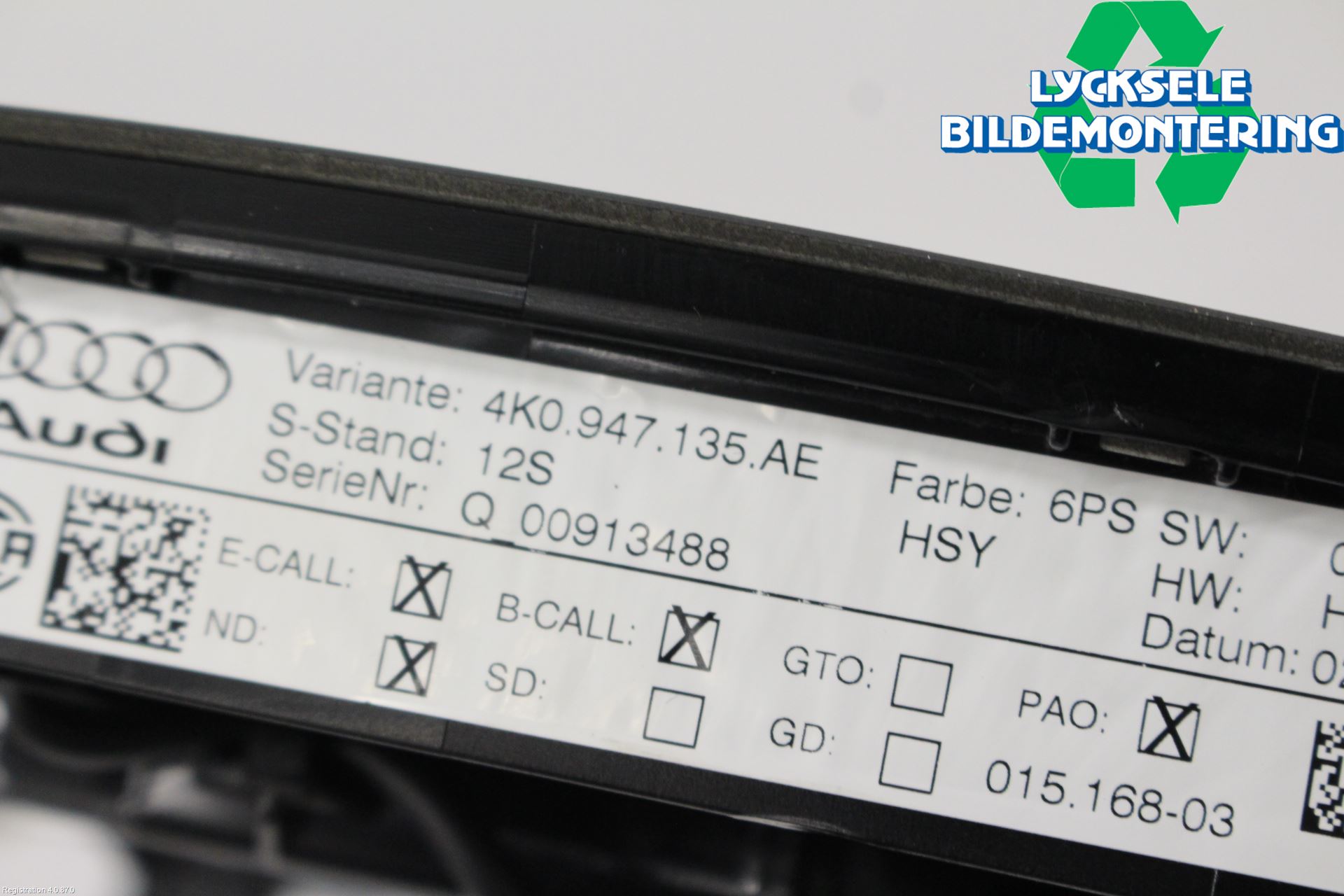 Audi A6 F2/C8 19- Innerbelysning