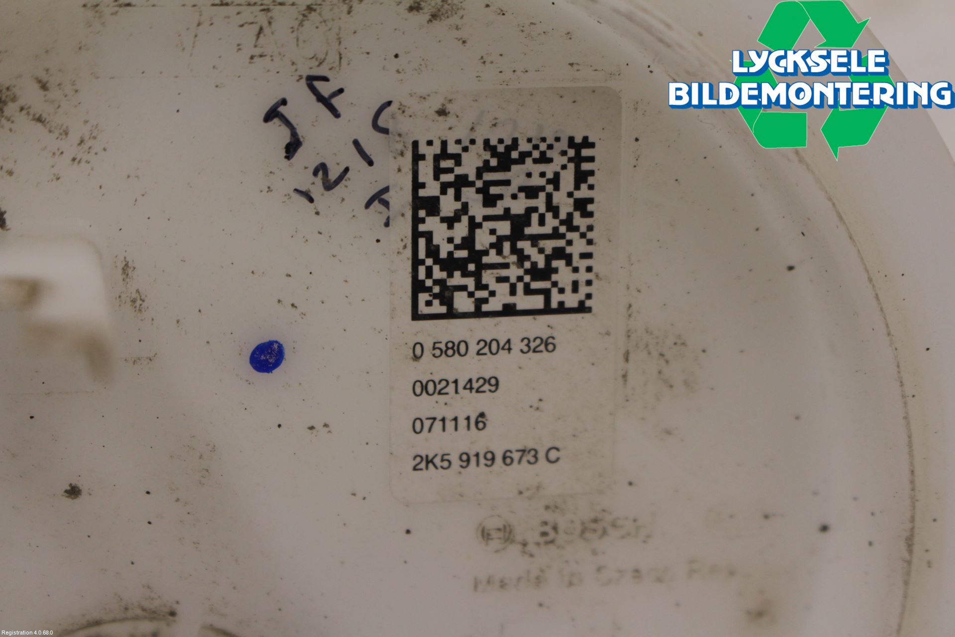 Volkswagen VW CADDY 16-20 Bränslepump El