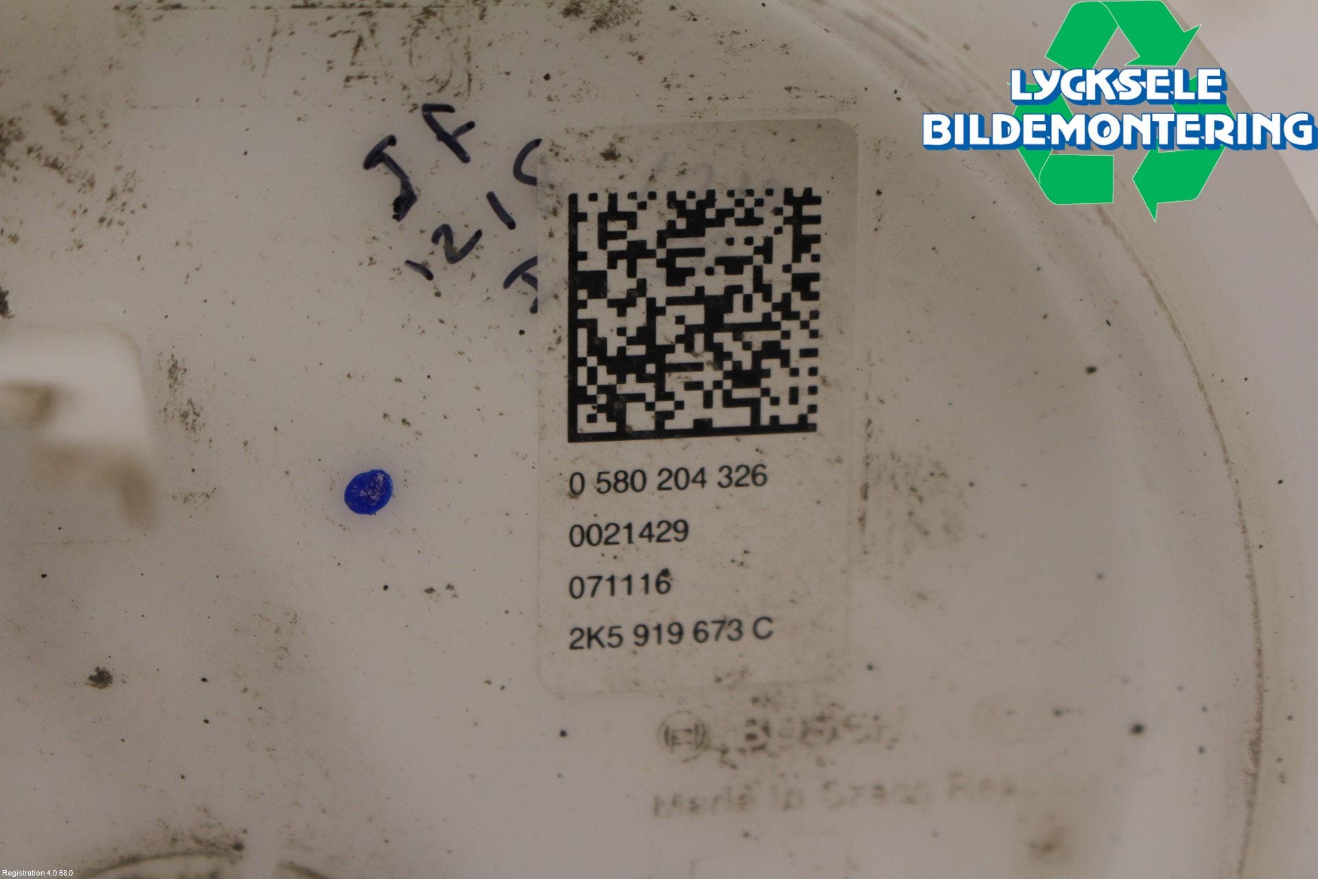 Volkswagen VW CADDY 16-20 Bränslepump El